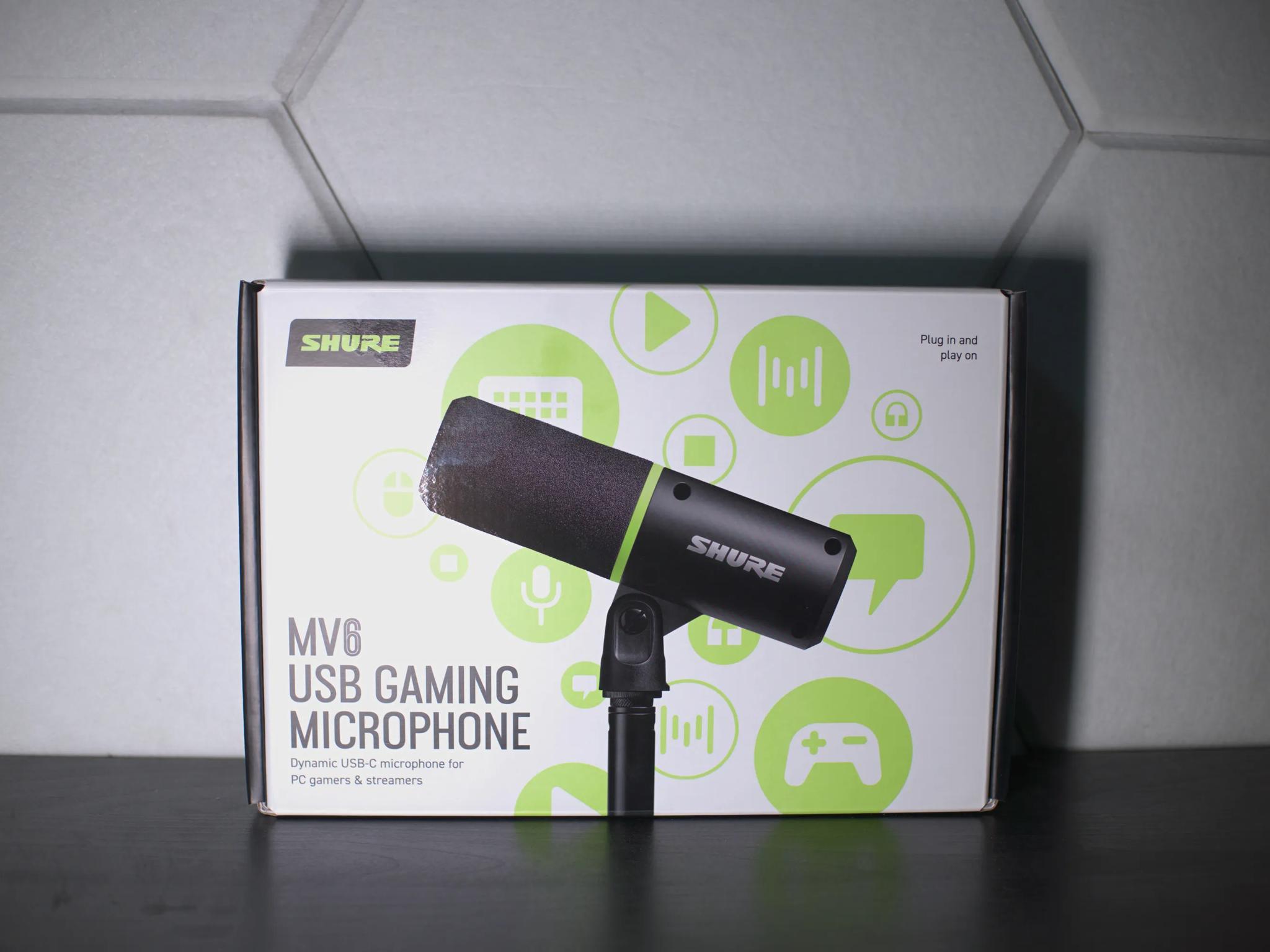 Shure MV6 Gaming Microphone, Dynamic USB PC Mic for Video Games & Streaming