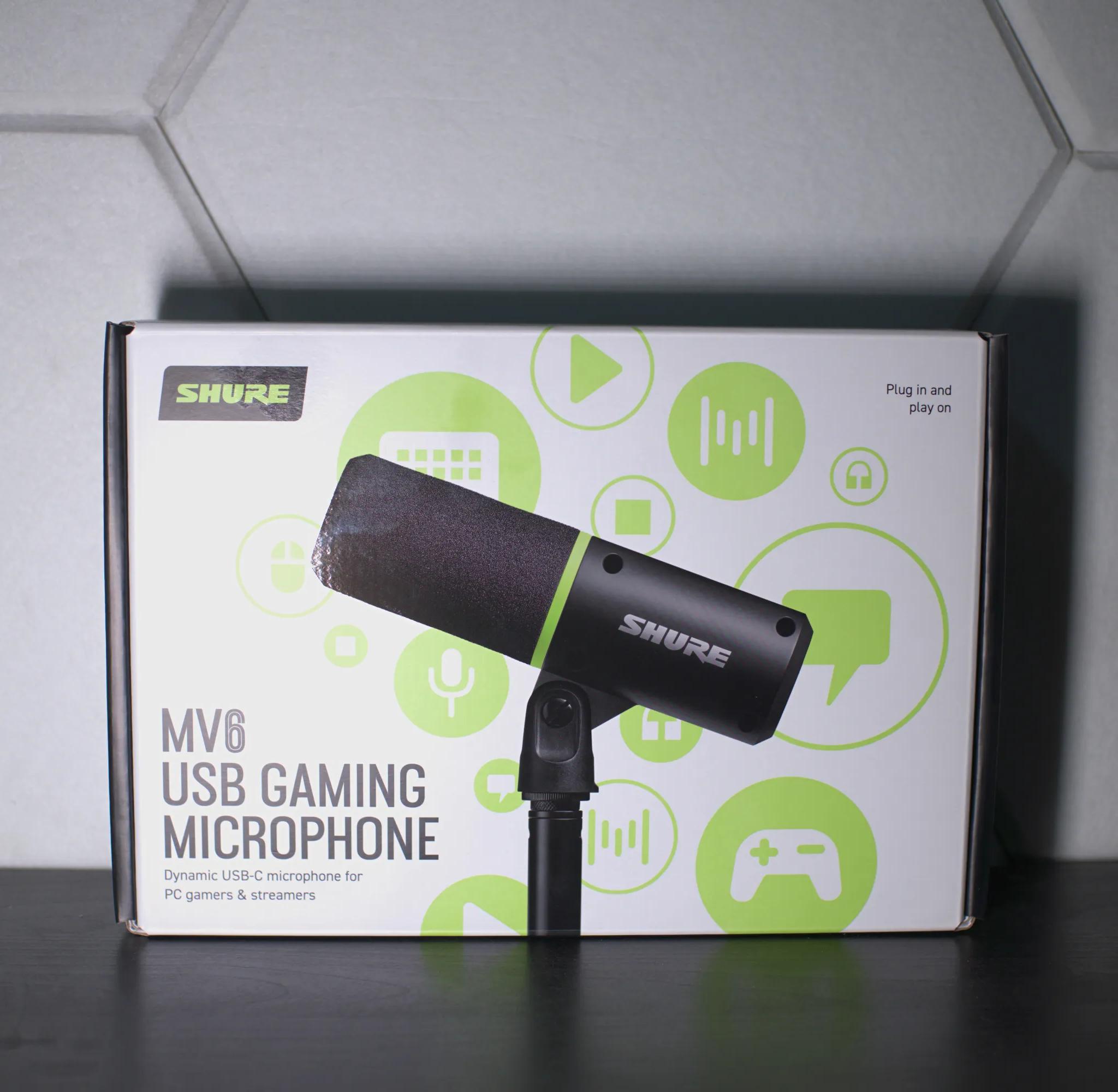 Shure MV6 Gaming Microphone, Dynamic USB PC Mic for Video Games & Streaming