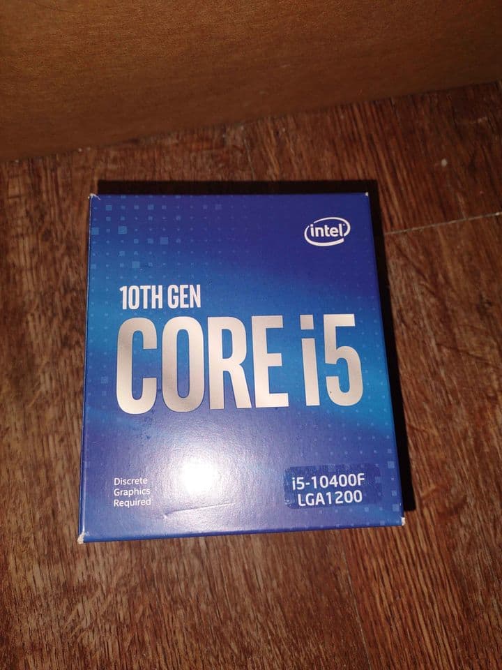 Intel i5 10400F with CPU fan // Pc parts // CPU