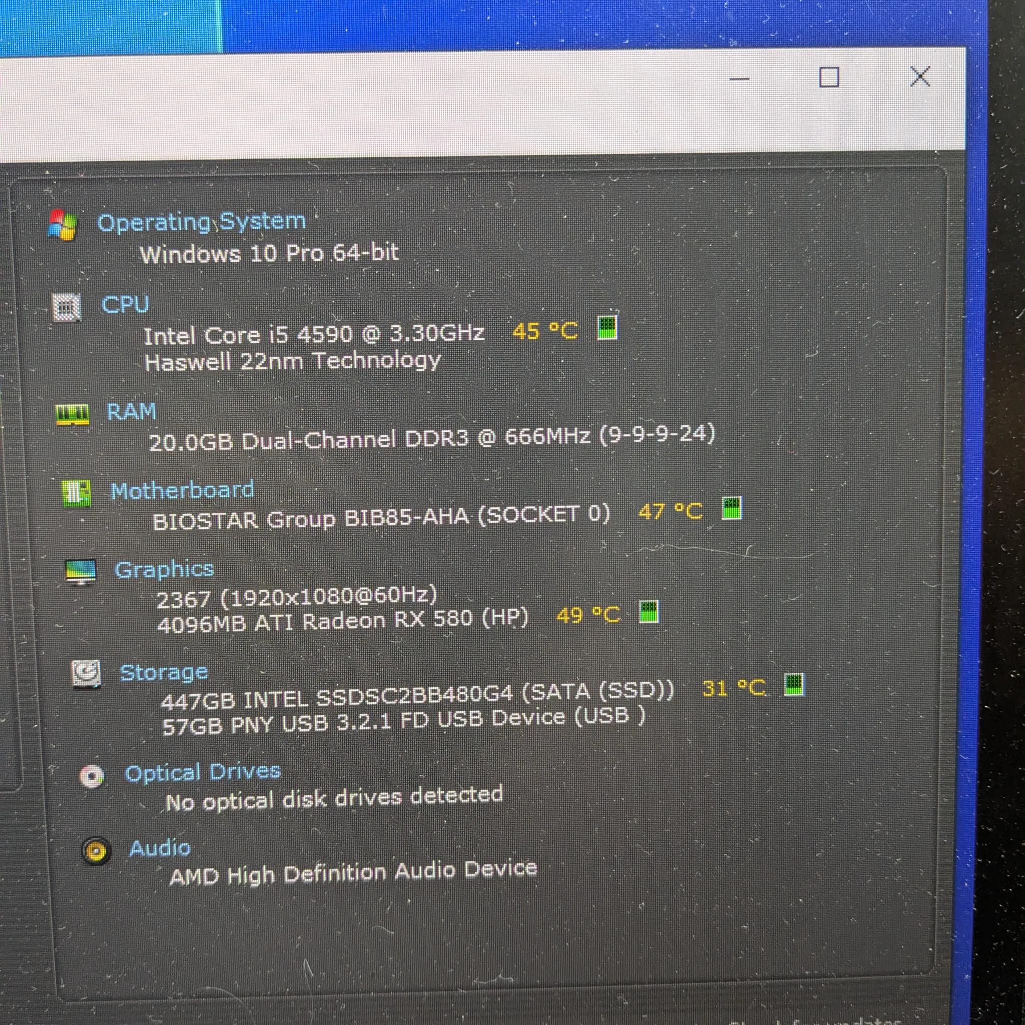 120 FPS Fortnite | 180 Day Warranty | i5 4590, 16GB RAM, 480GB SSD, RX 580 4GB, RGB, Win10, Wifi