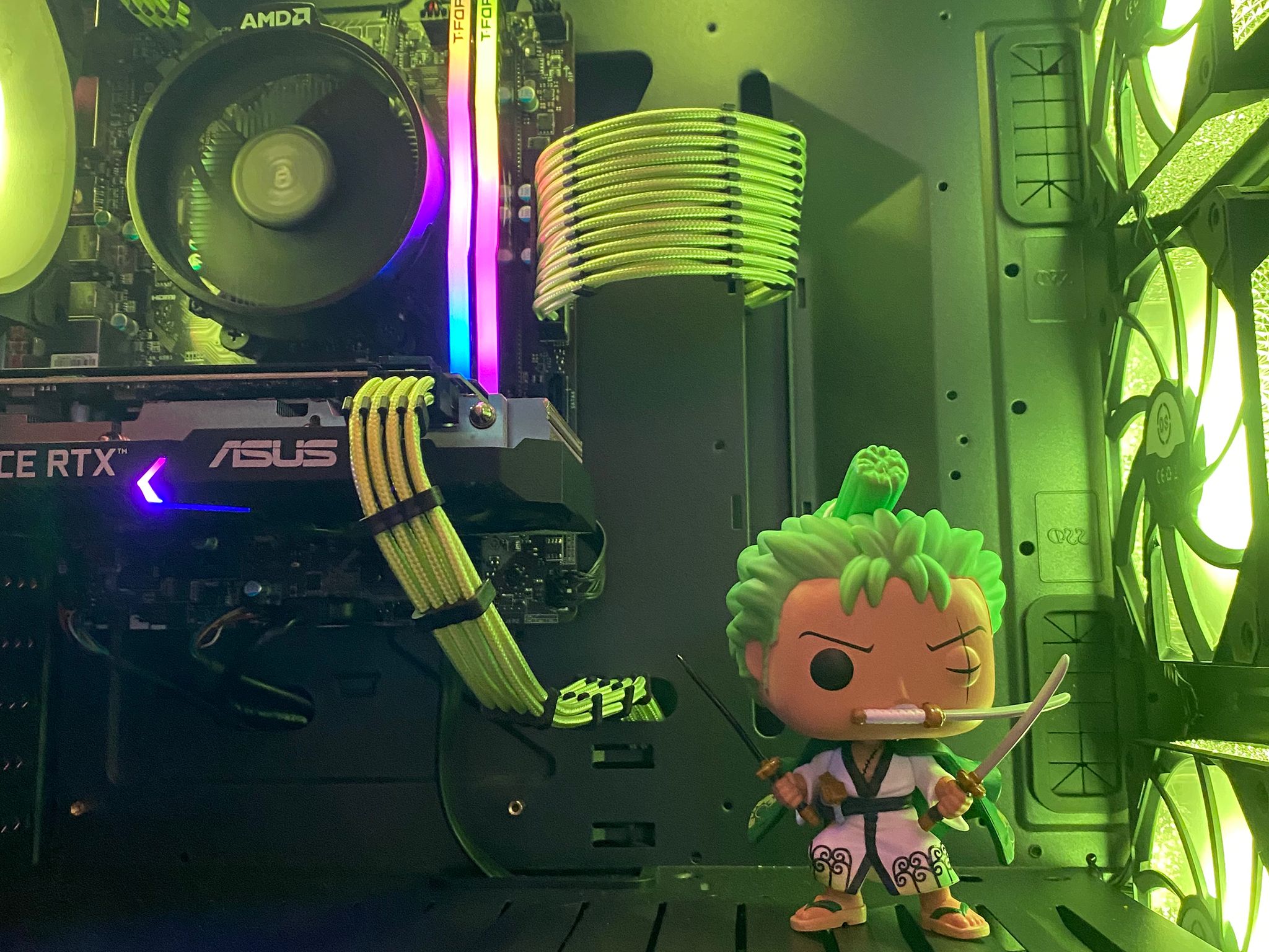 ⚔️🗡️Roronoa Zoro|RTX 3050 8GB|Ryzen 3 3100|16GB T-Force RGB @3200MHz|1TB WD Blue SSD|Windows 11 Pro