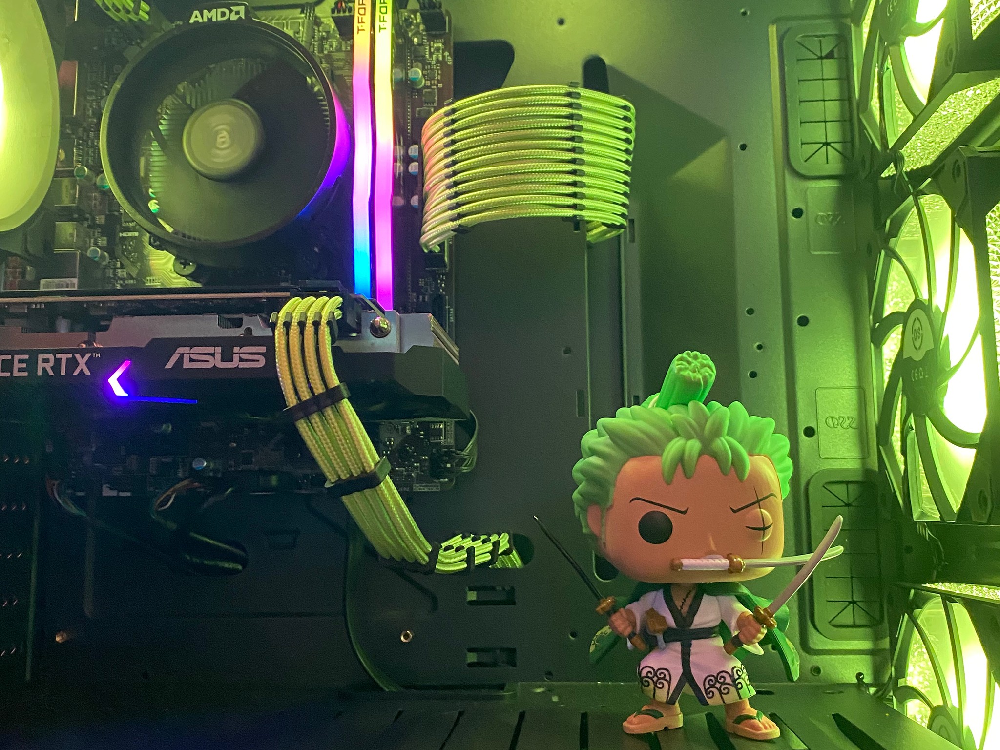 ⚔️🗡️Roronoa Zoro|RTX 3050 8GB|Ryzen 3 3100|16GB T-Force RGB @3200MHz|1TB WD Blue SSD|Windows 11 Pro