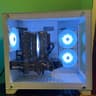 CLEAN White Gaming PC| Intel i5 / Amd RX580 / 8GB / 500GB SSD Win 10 Pro WiFi