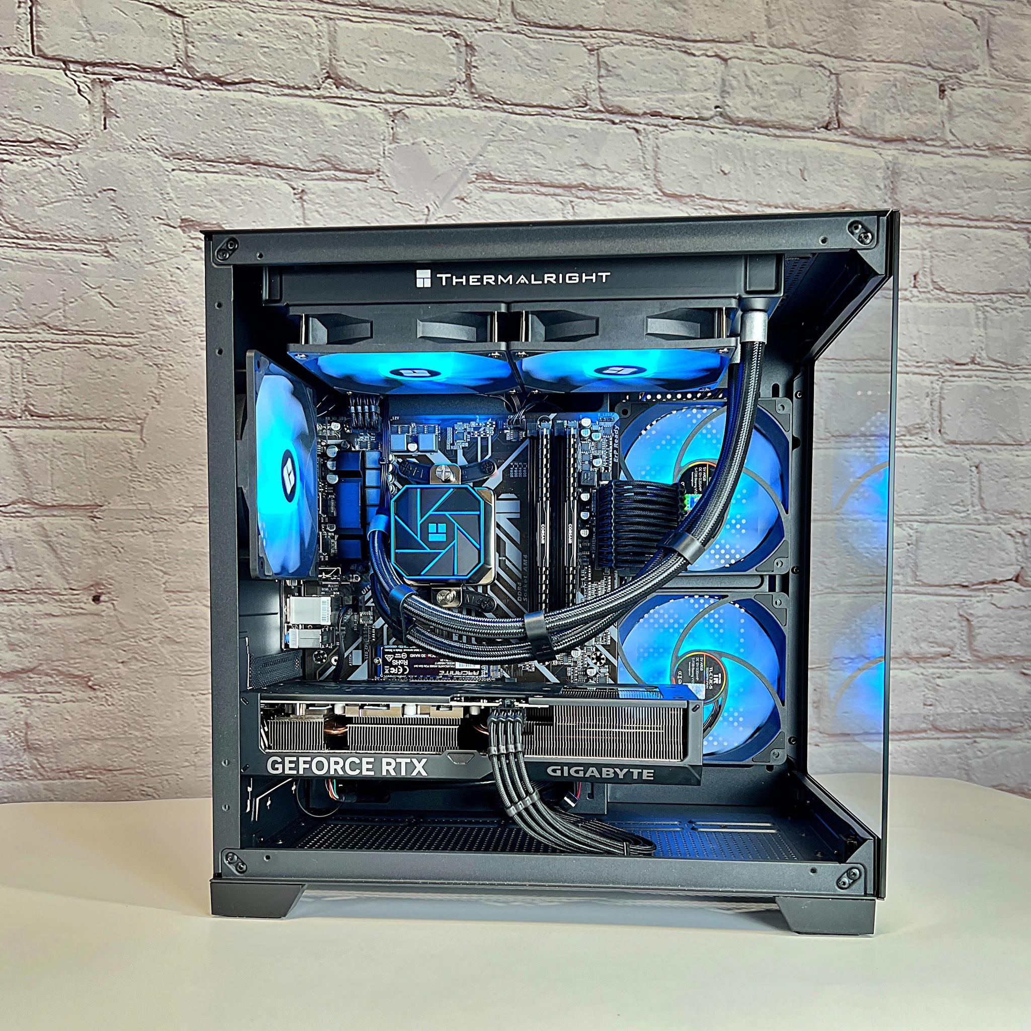 Liquid Cooled RTX 4070 Ryzen 5 5600X 32GB RAM 1TB M.2 Win 11 Gaming PC