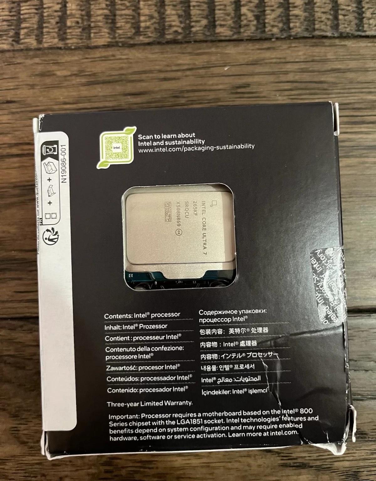 Intel Core Ultra 7 265KF