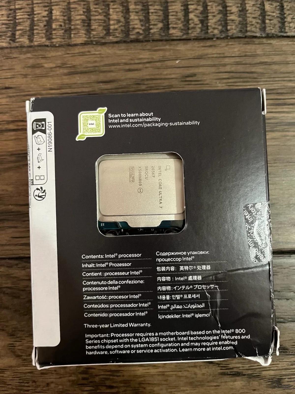 Intel Core Ultra 7 265KF