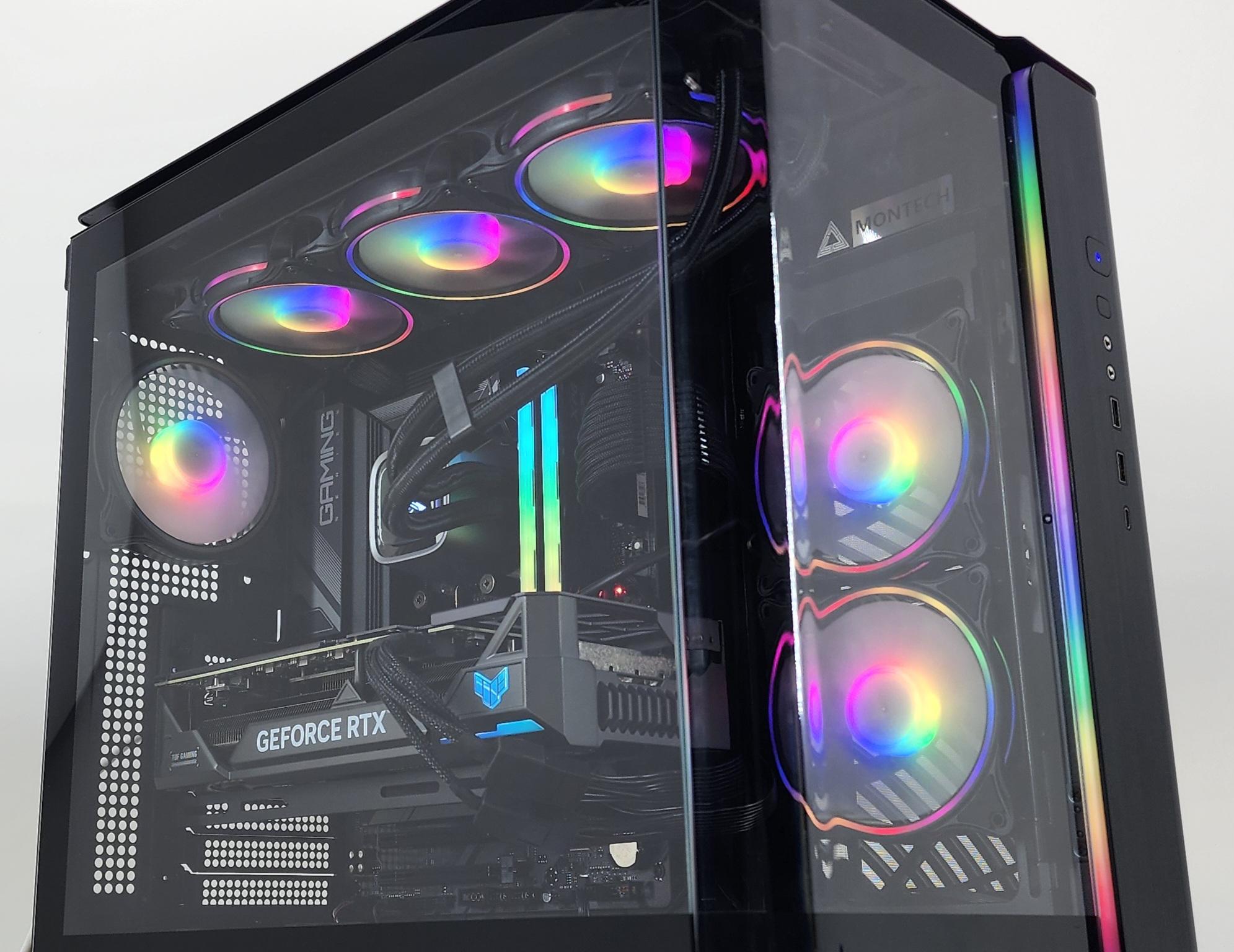 Gaming PC Ryzen 7 7800X3D 32GB RAM 1TB SSD RTX 4070 Ti 12GB Windows 11 Computer