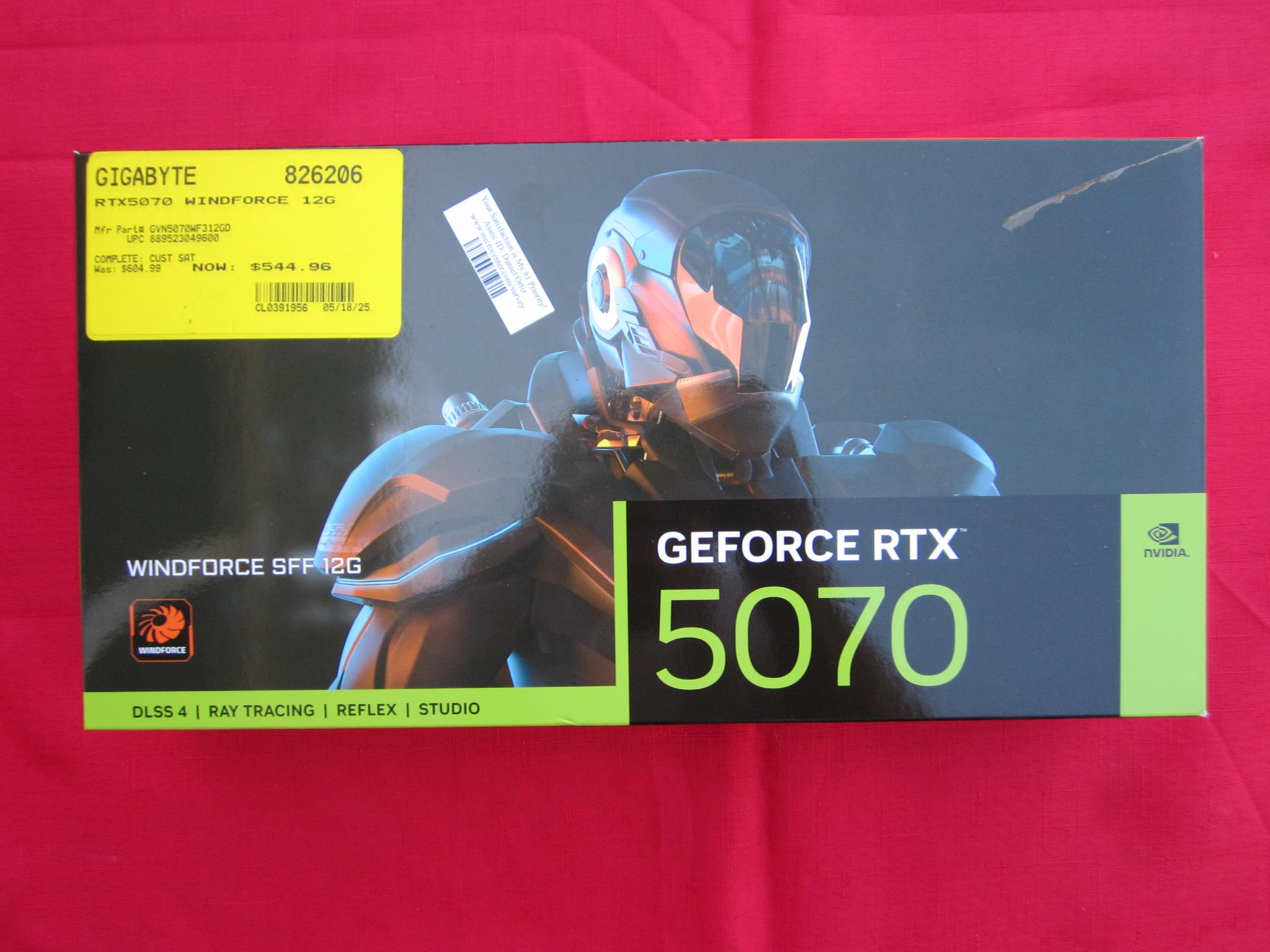 New Open Box! Gigabyte Windforce SFF RTX 5070 12Gb