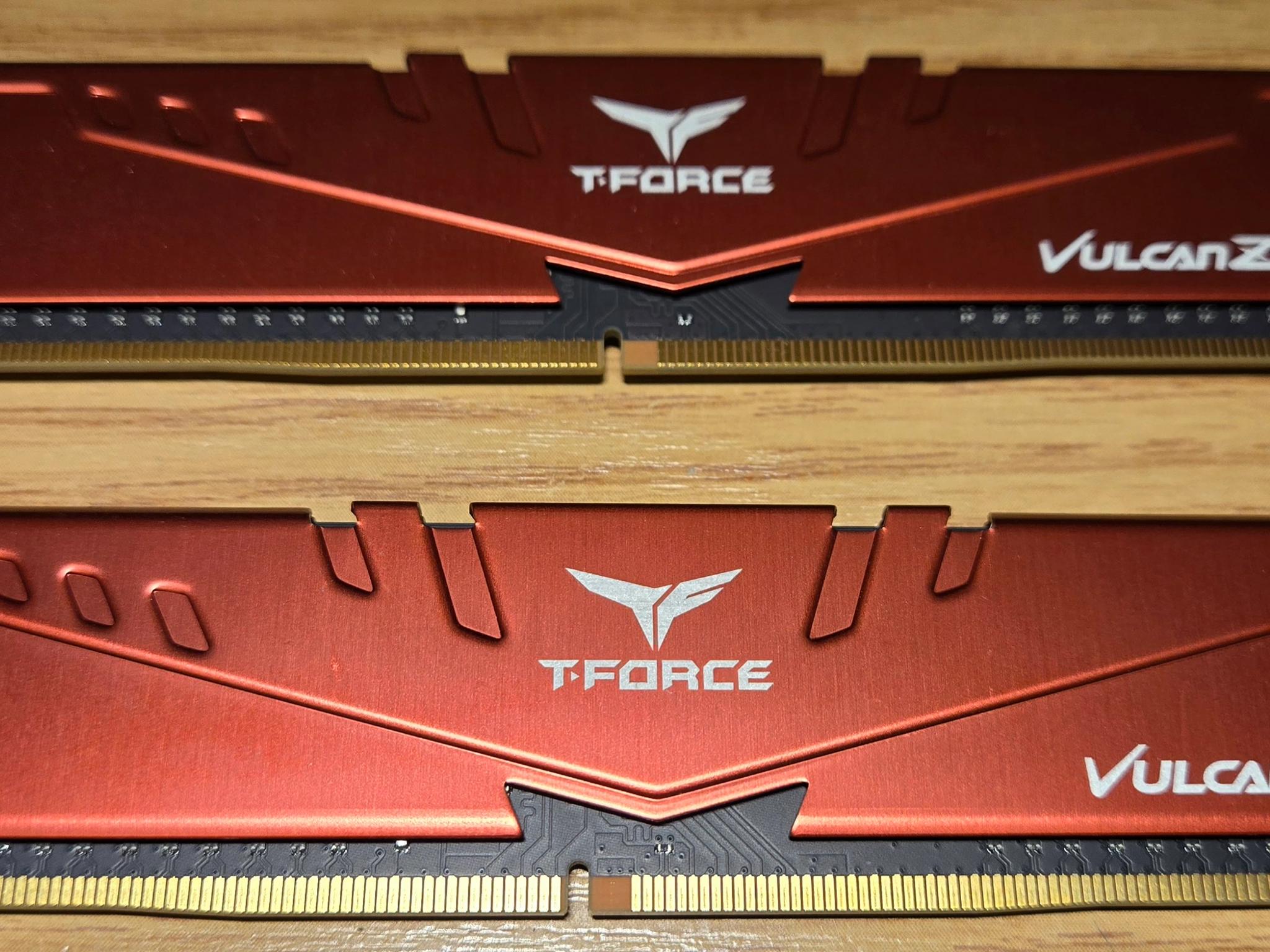 USED T-Force VulcanZ Red 16GB (2x8GB) 3000MHz DDR4 RAM Memory Kit