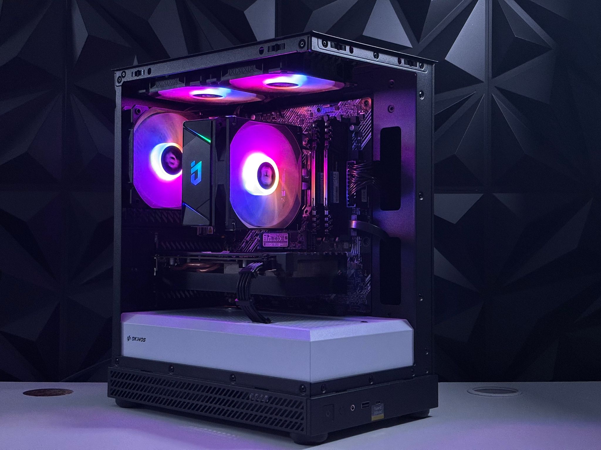 🌈⚡️🦾 Beast Gaming PC - RTX 3080 / Ryzen 5 5500 / 16GB RAM / 2TB Storage / WIFI + BT 🦾⚡️🌈