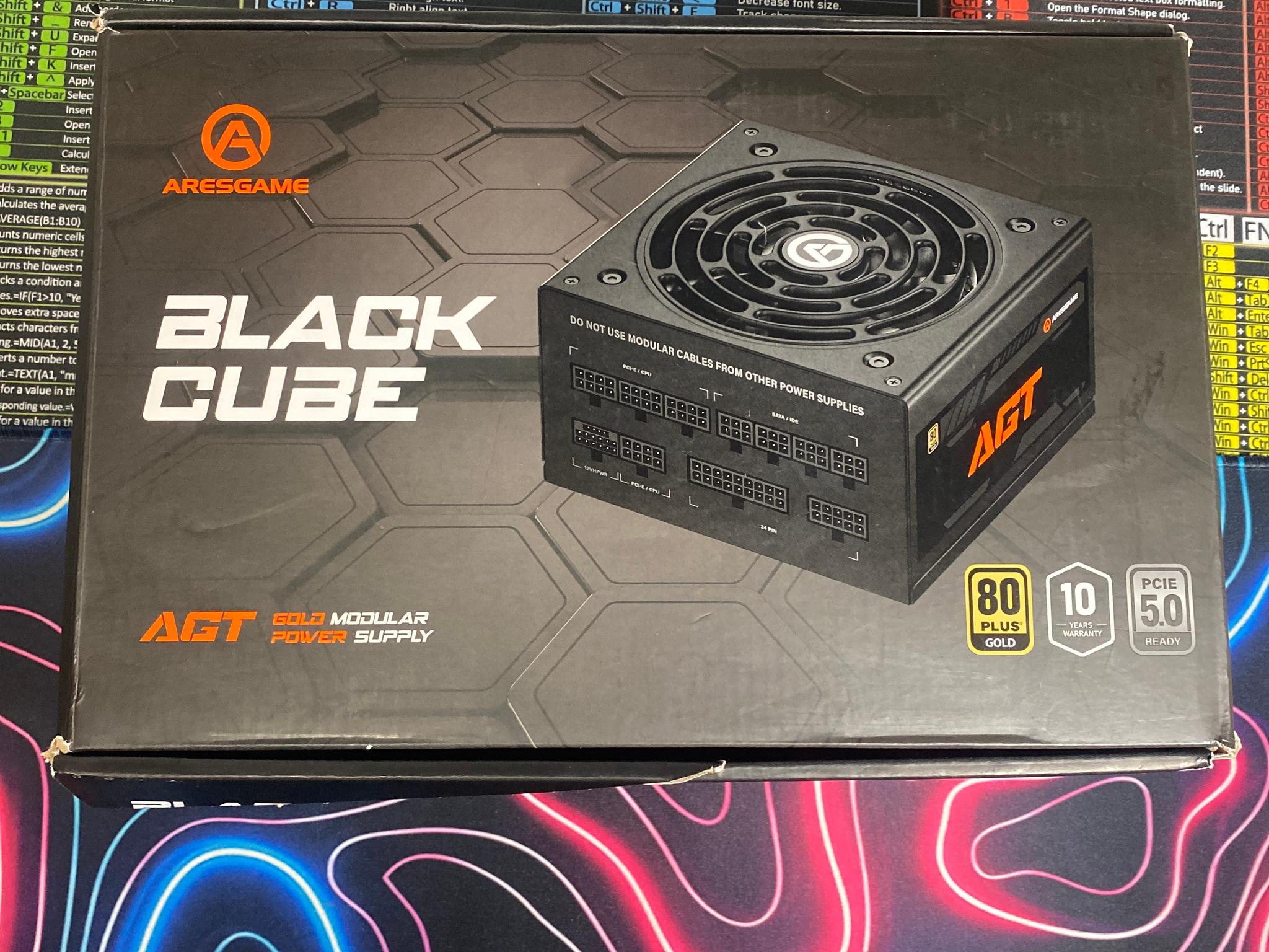 Aresgame Black Cube Agt1300 Gold Modular Power Supply