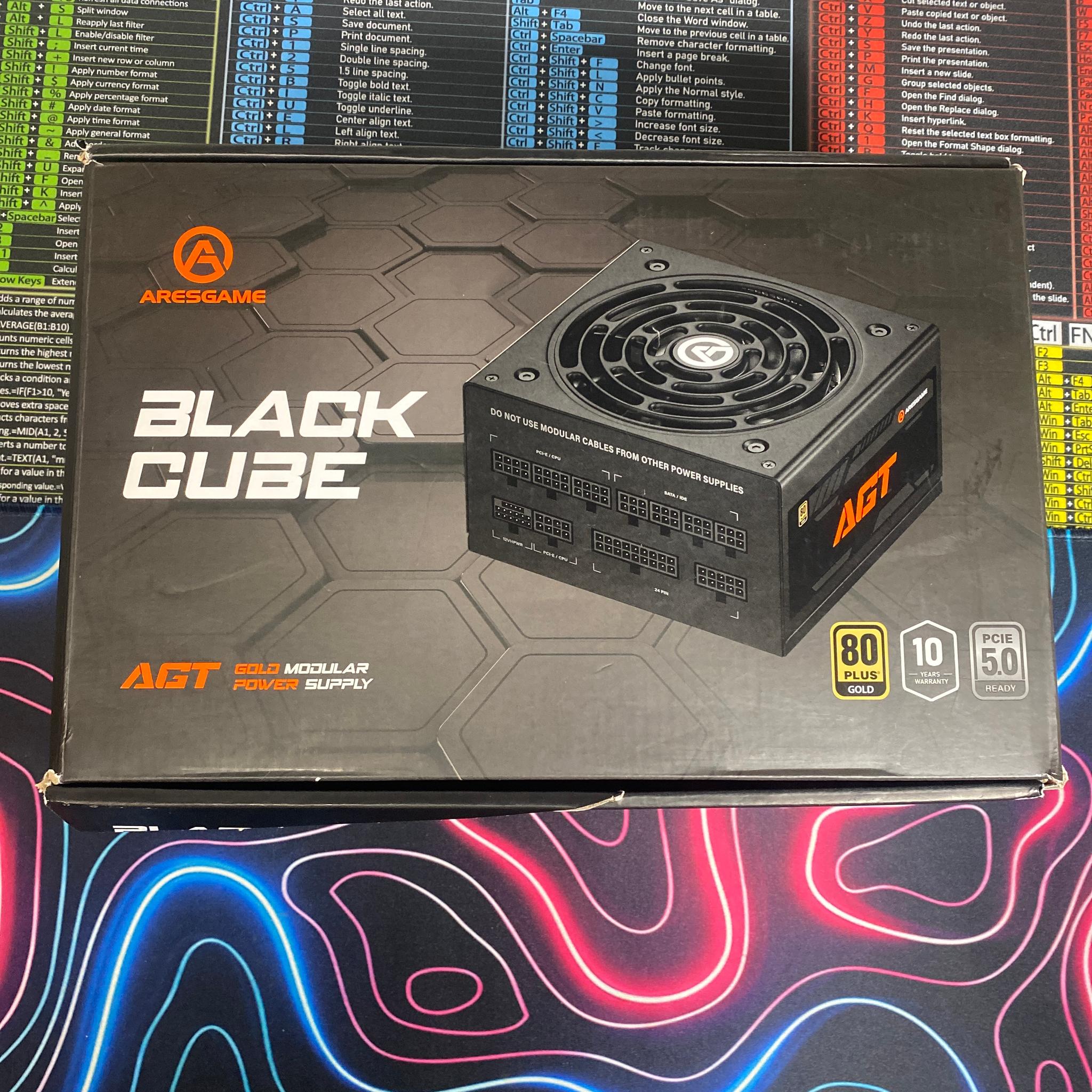 Aresgame Black Cube Agt1300 Gold Modular Power Supply