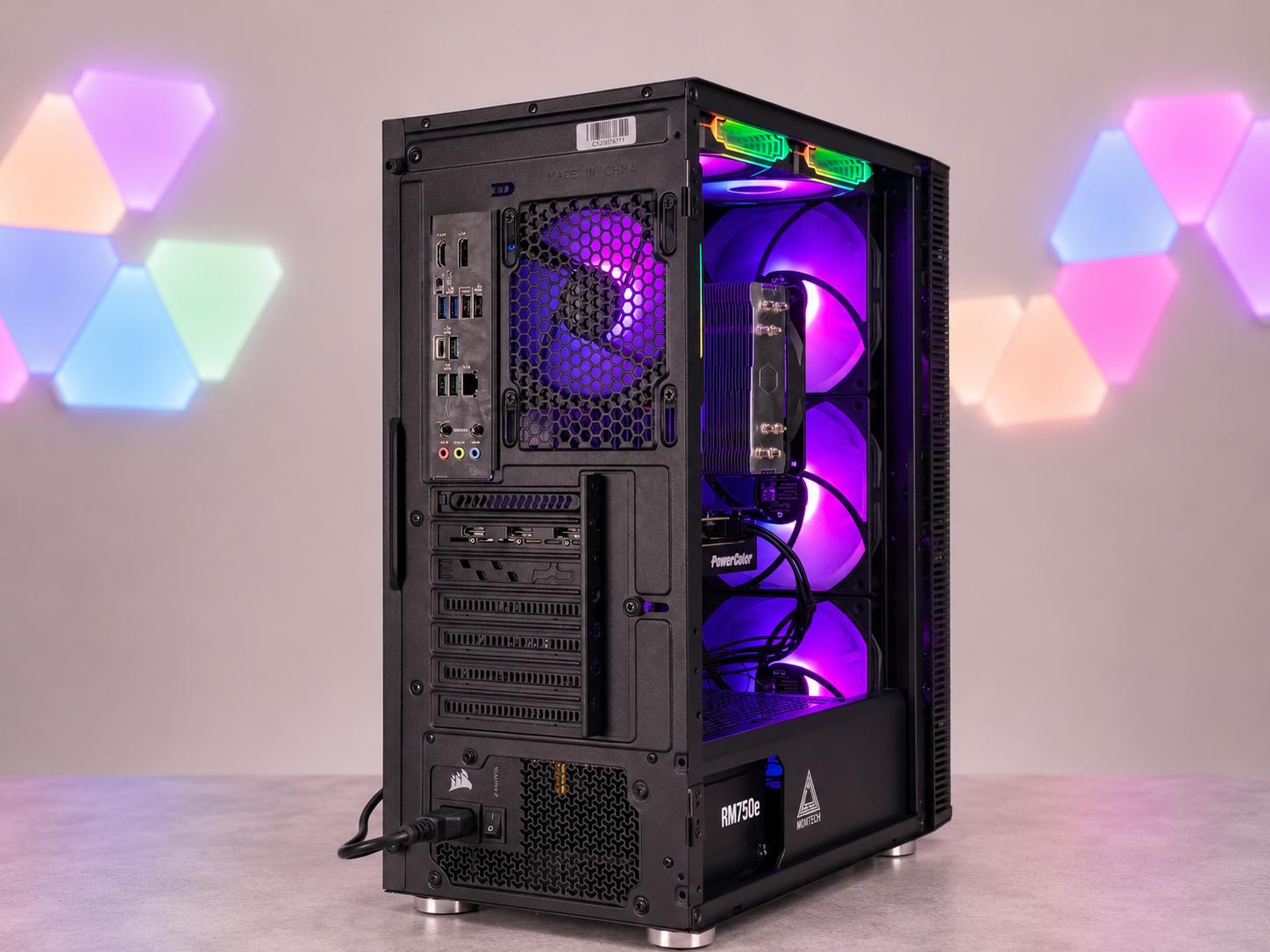🌌🟣 GALACTIC Gaming PC | RX 9060 XT 16GB | Ryzen 5 9600x | 16GB | 1TB NVME | Free Shipping