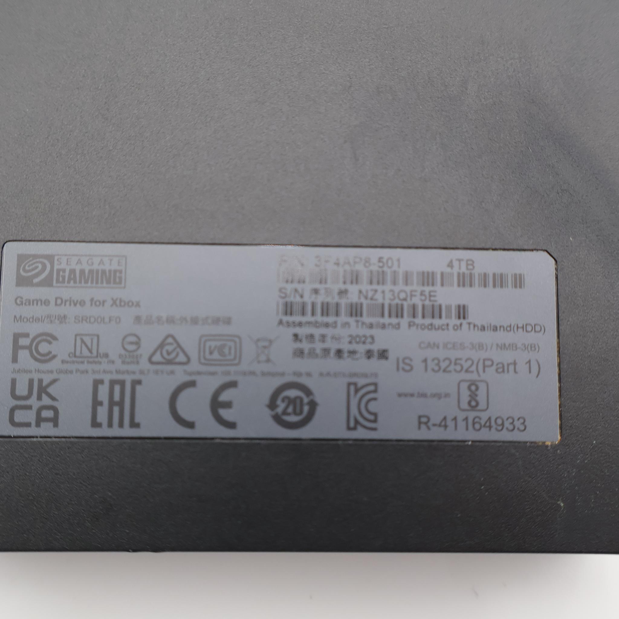 Seagate Game Drive for Xbox 4TB External HDD USB 3.2 Gen 1 – Tested, Excellent (STKX4000402)