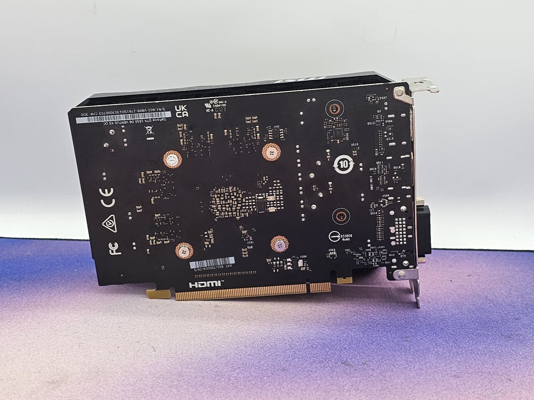 MSI D6 Ventus XS OC GTX 1650