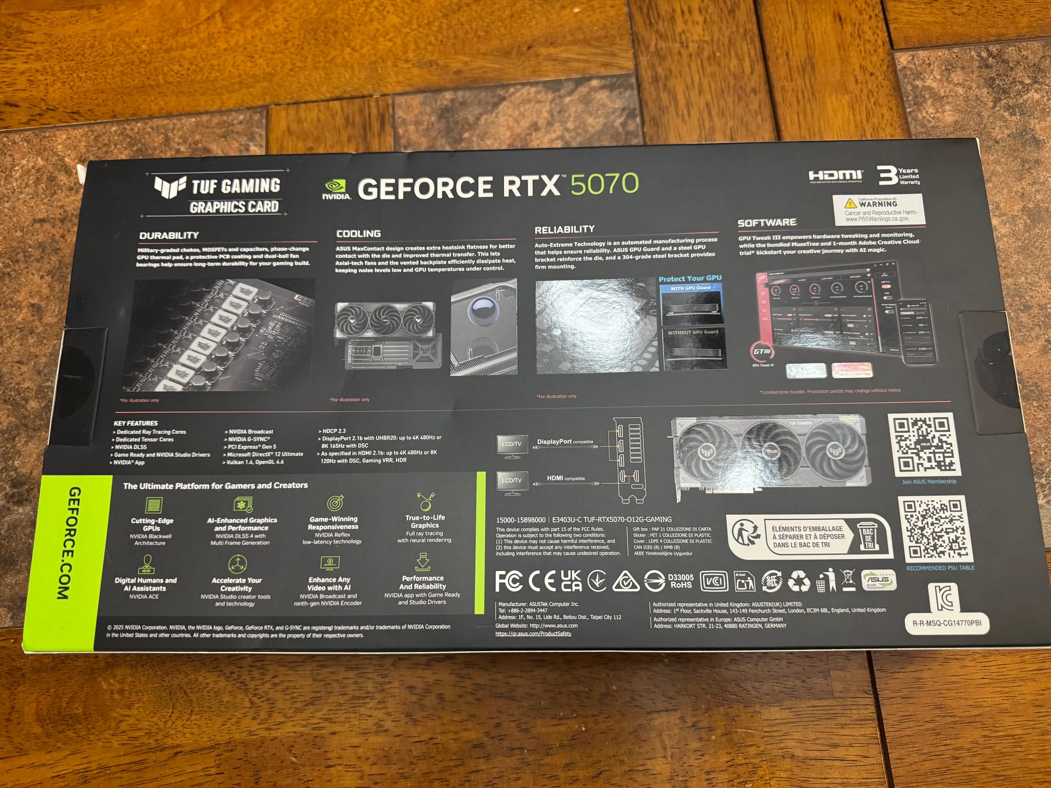 ASUS TUF Gaming GeForce RTX 5070 OC Edition