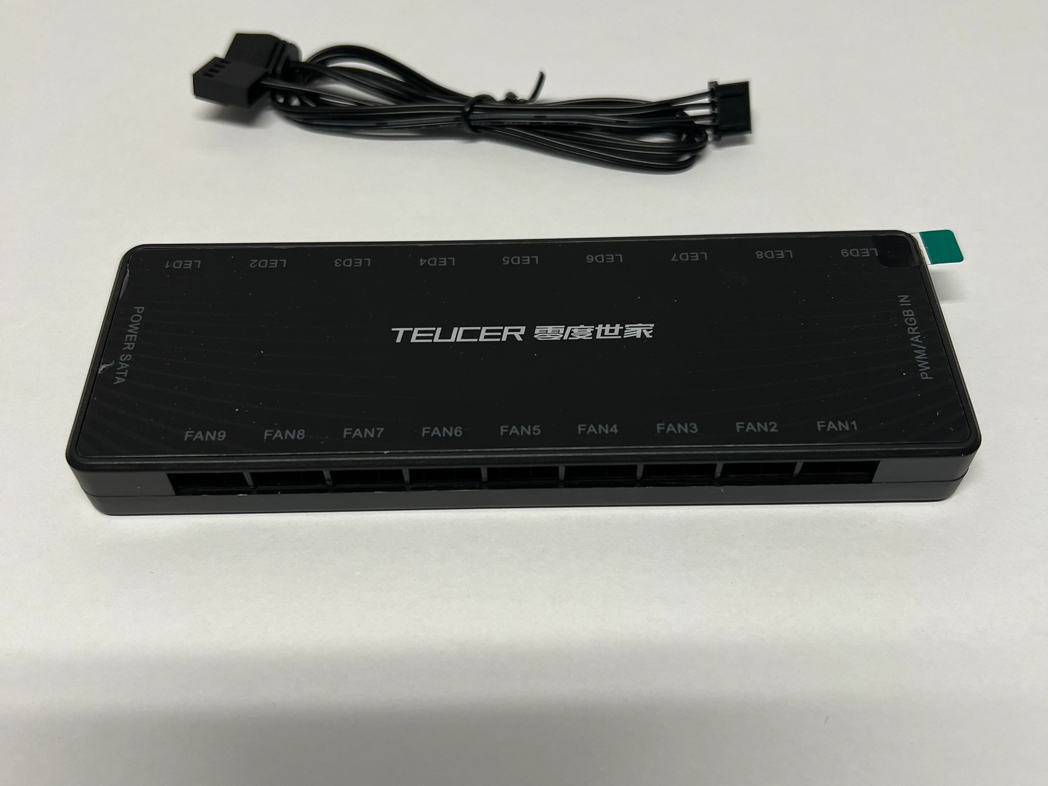 9 Port PWM & ARGB Fan Hub 4 Pin PWM 3 Pin Addressable ARGB Adapter