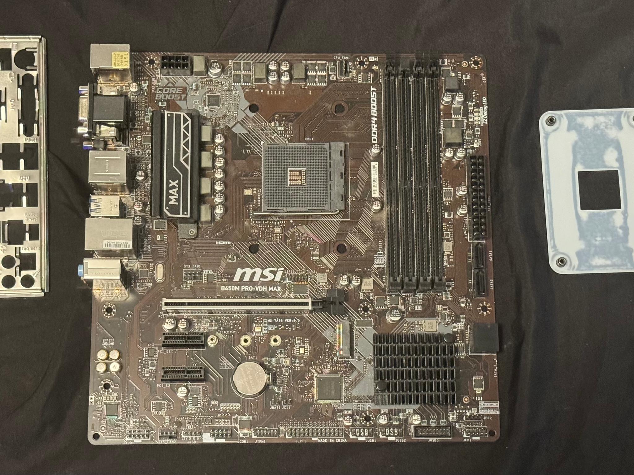MSI mATX b450 PRO-VDH MAX