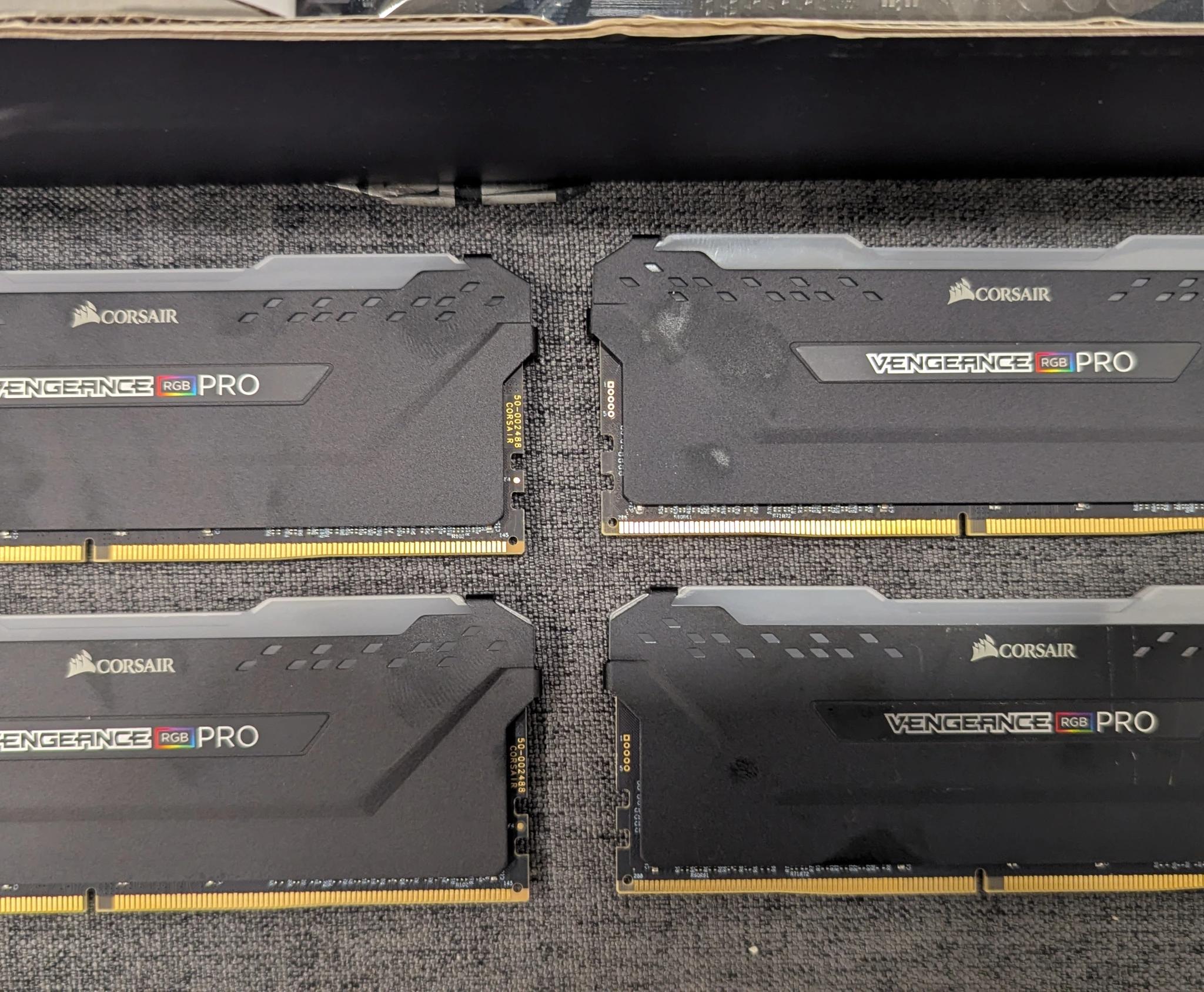 Asus TUF B-550 PLUS Gamng WIFI and 64GB DDR 4 Corsair Vengance RGB PRO