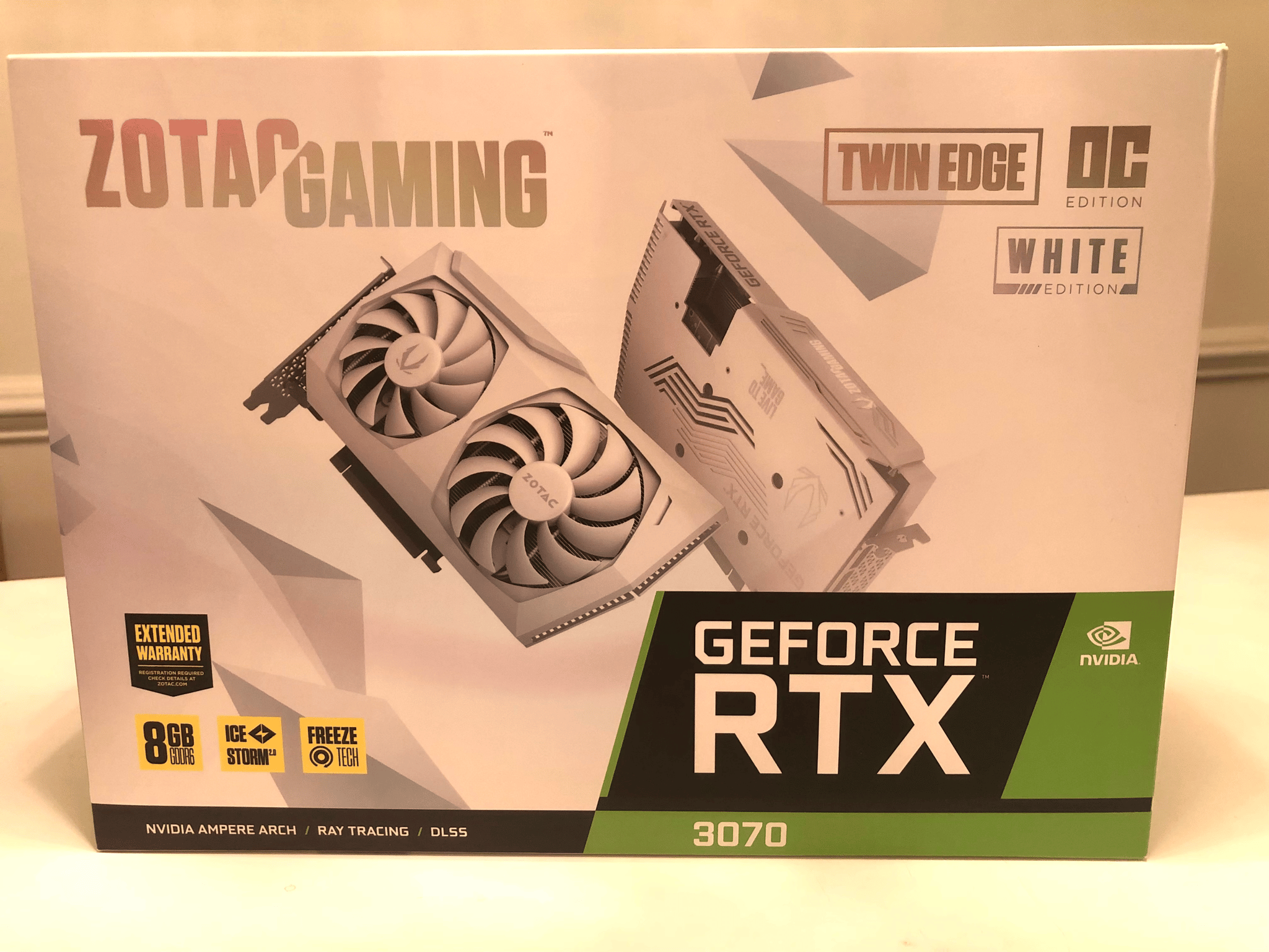   ***FACTORY REFURBISHED*** ZOTAC GAMING GeForce RTX 3070 Twin Edge OC White Edition