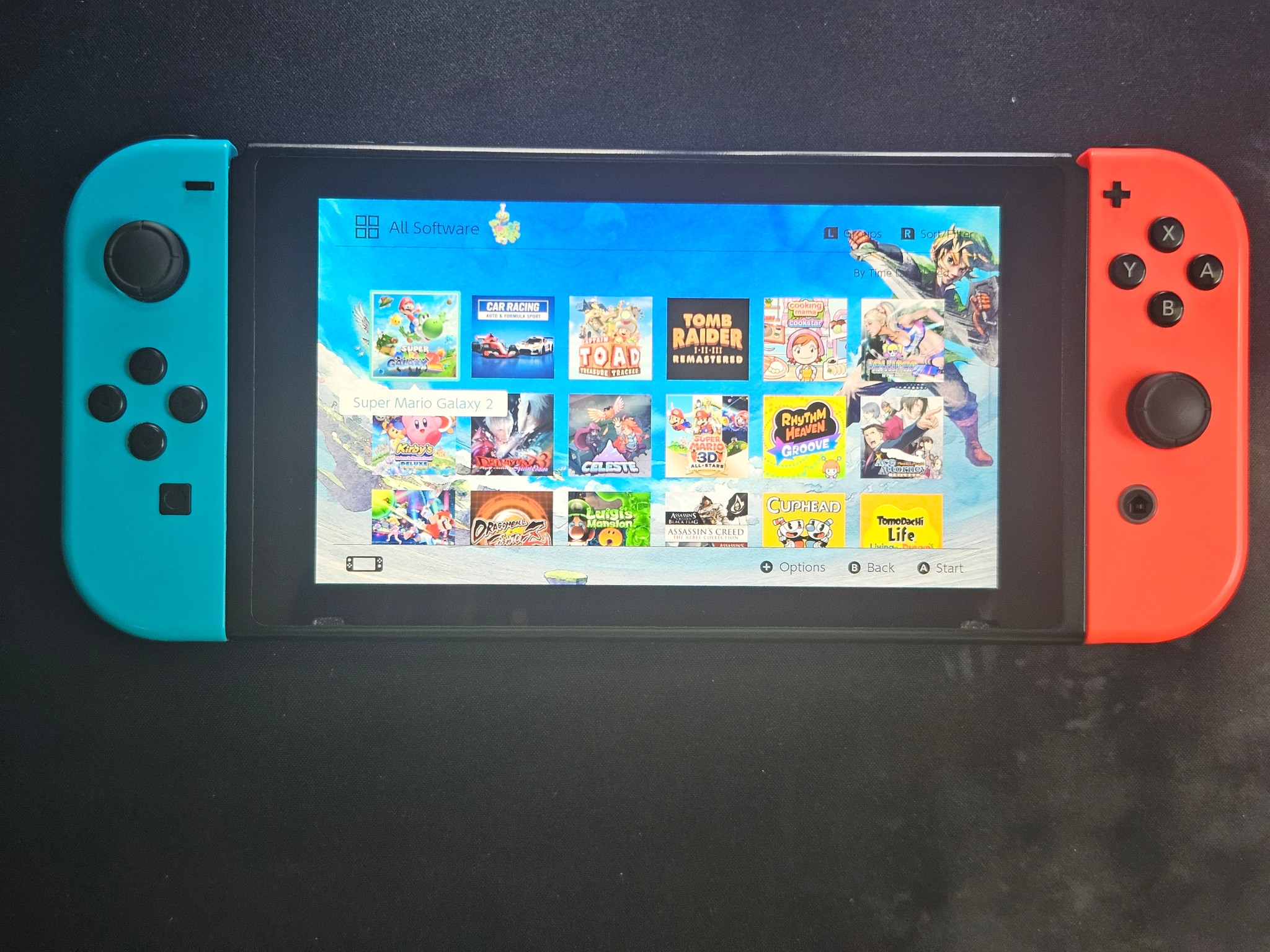 Modded Switch with 128GB SD Card and Charger