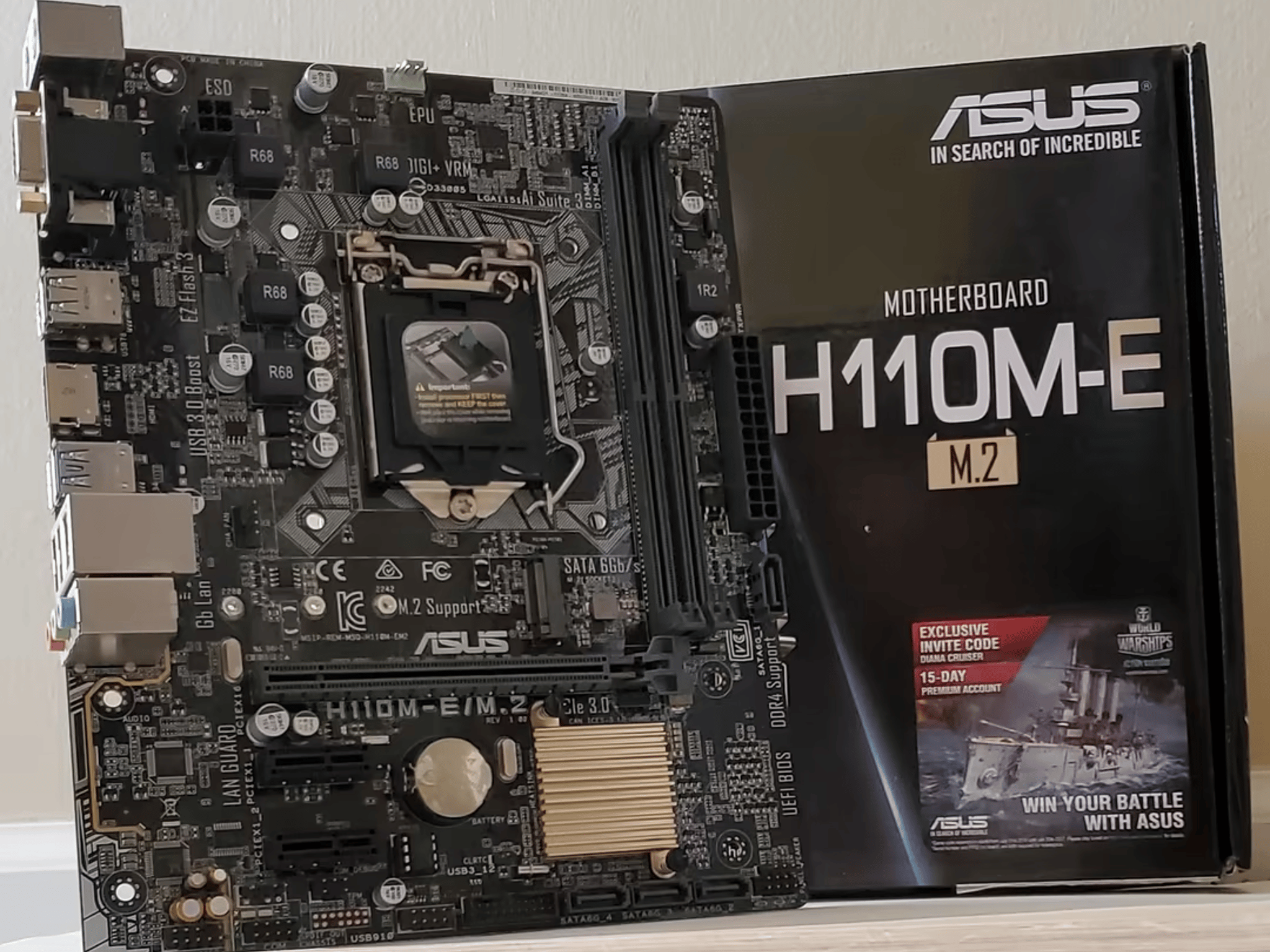 Asus H110M-E/M.2 Micro ATX LGA 1151 Motherboard