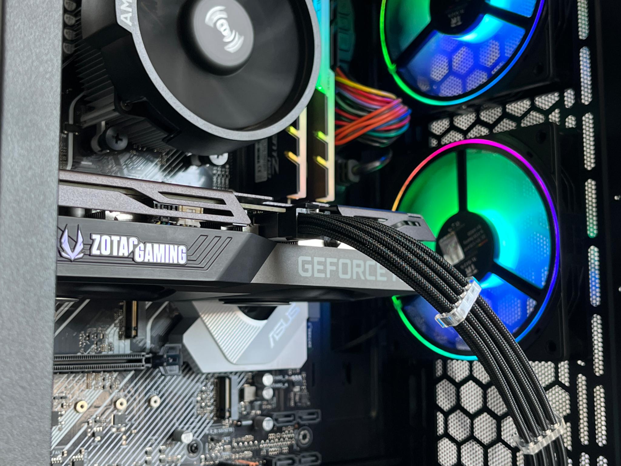 RTX 3060 Ti 8GB, Ryzen 5 3600X, 16GB RAM | Black RGB Gaming Computer/PC