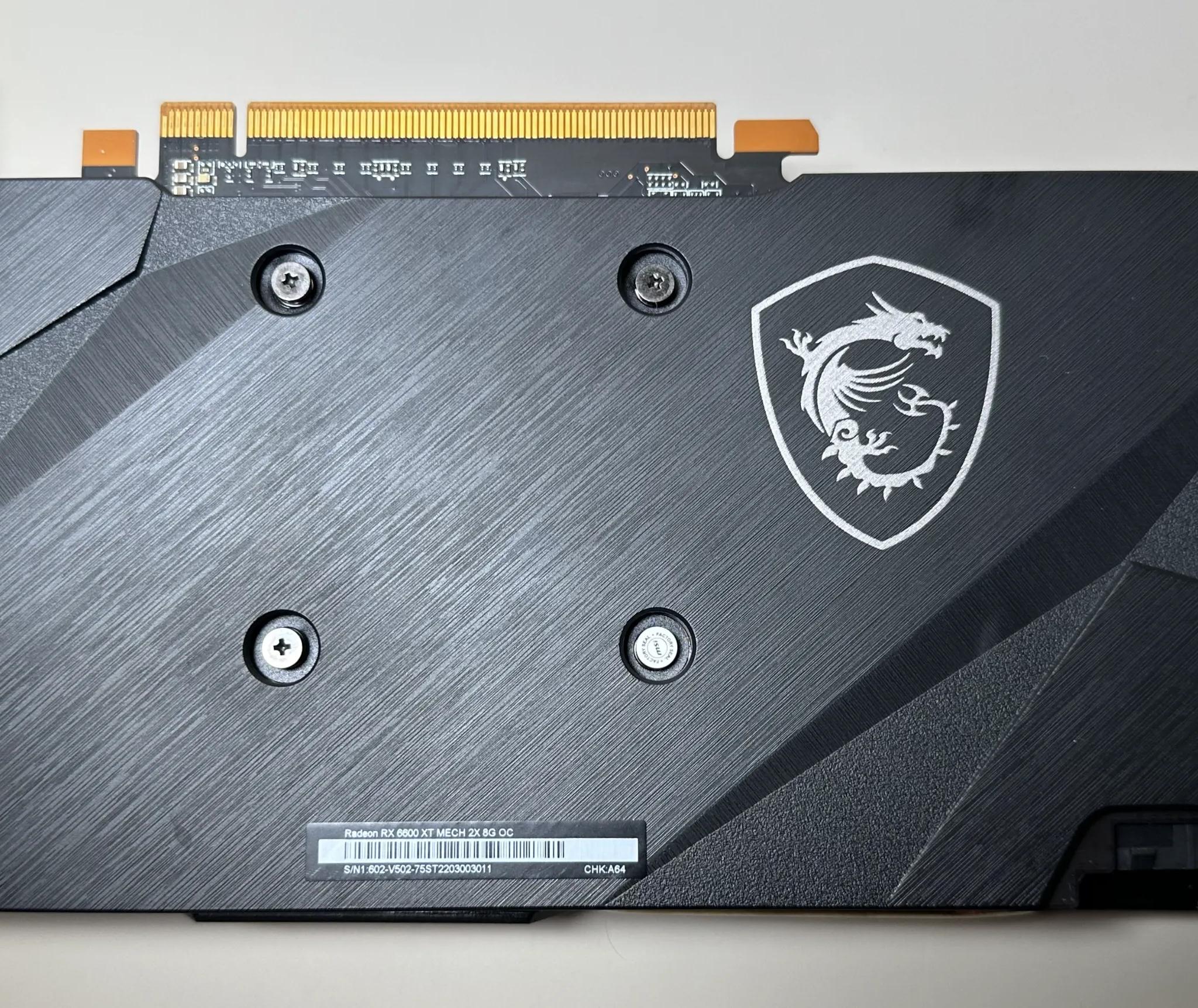 MSI Mech Radeon RX 6600 XT MECH 2X 8G OC