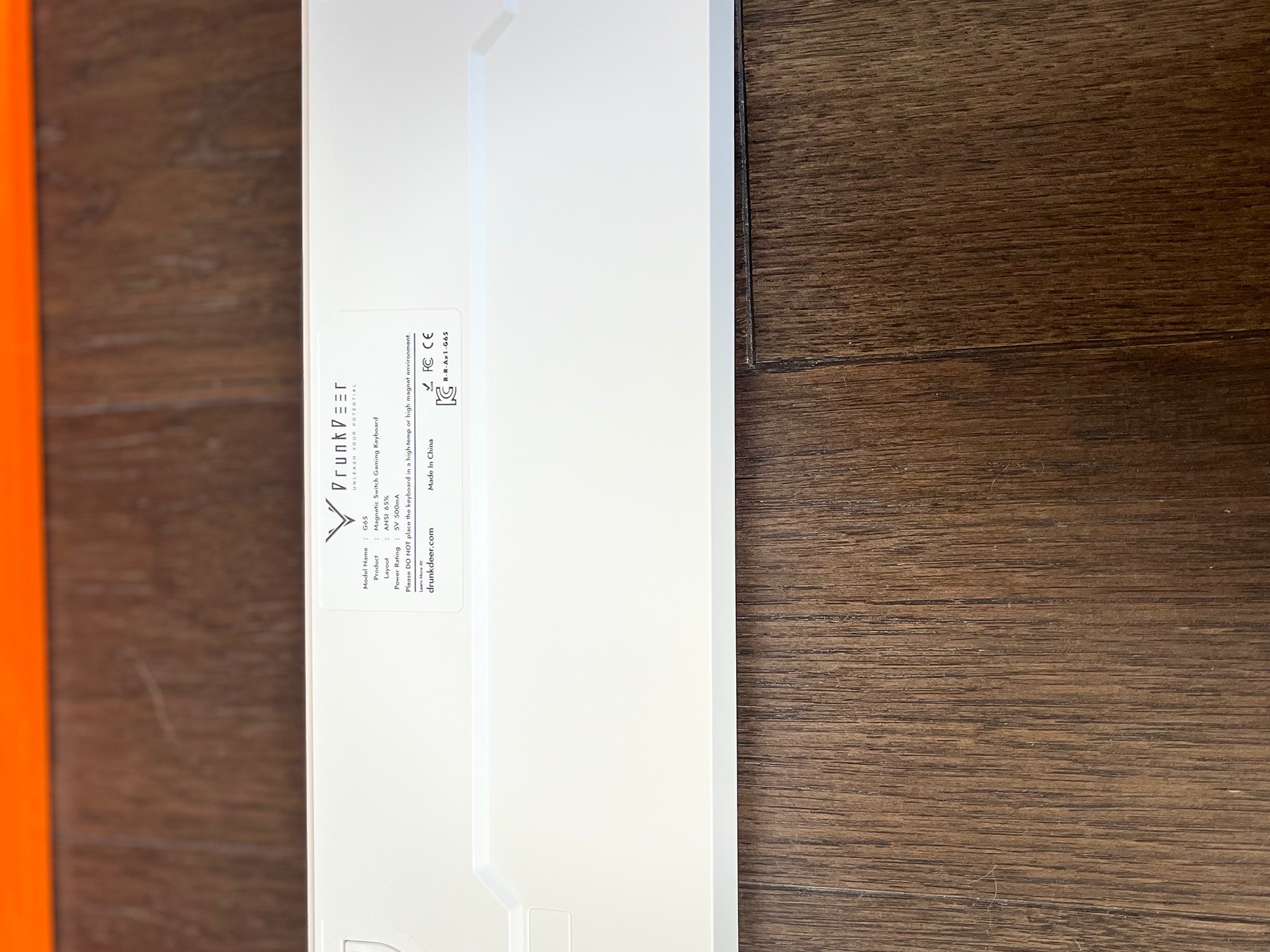 Modded DrunkDeer G65 With Model O All White Clean Combo - Msrp=$200 - Adjustable Actuation 0.2-3.8mm