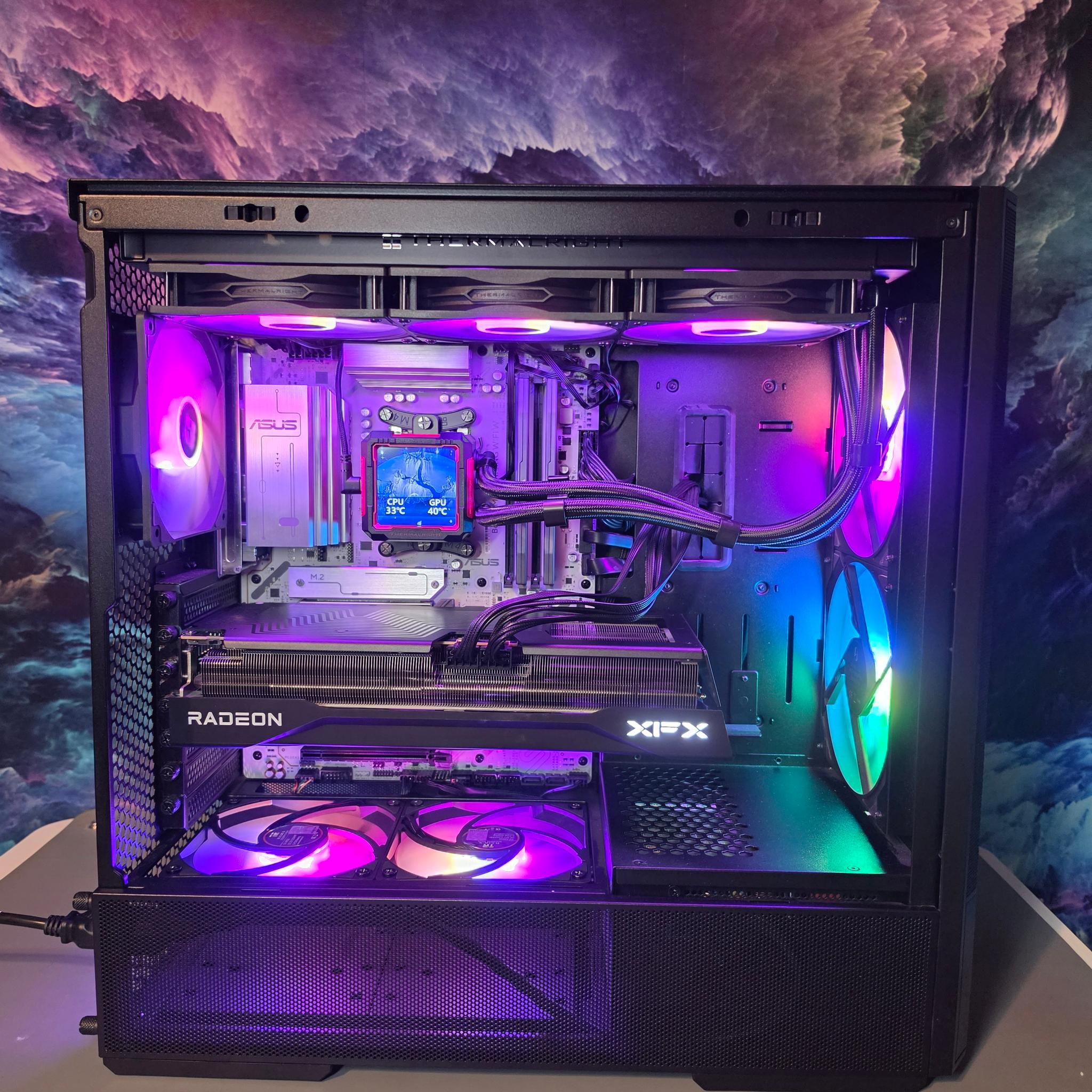 XFX PRO RX 9070 XT 16GB + Ryzen 7700x PC Build #56