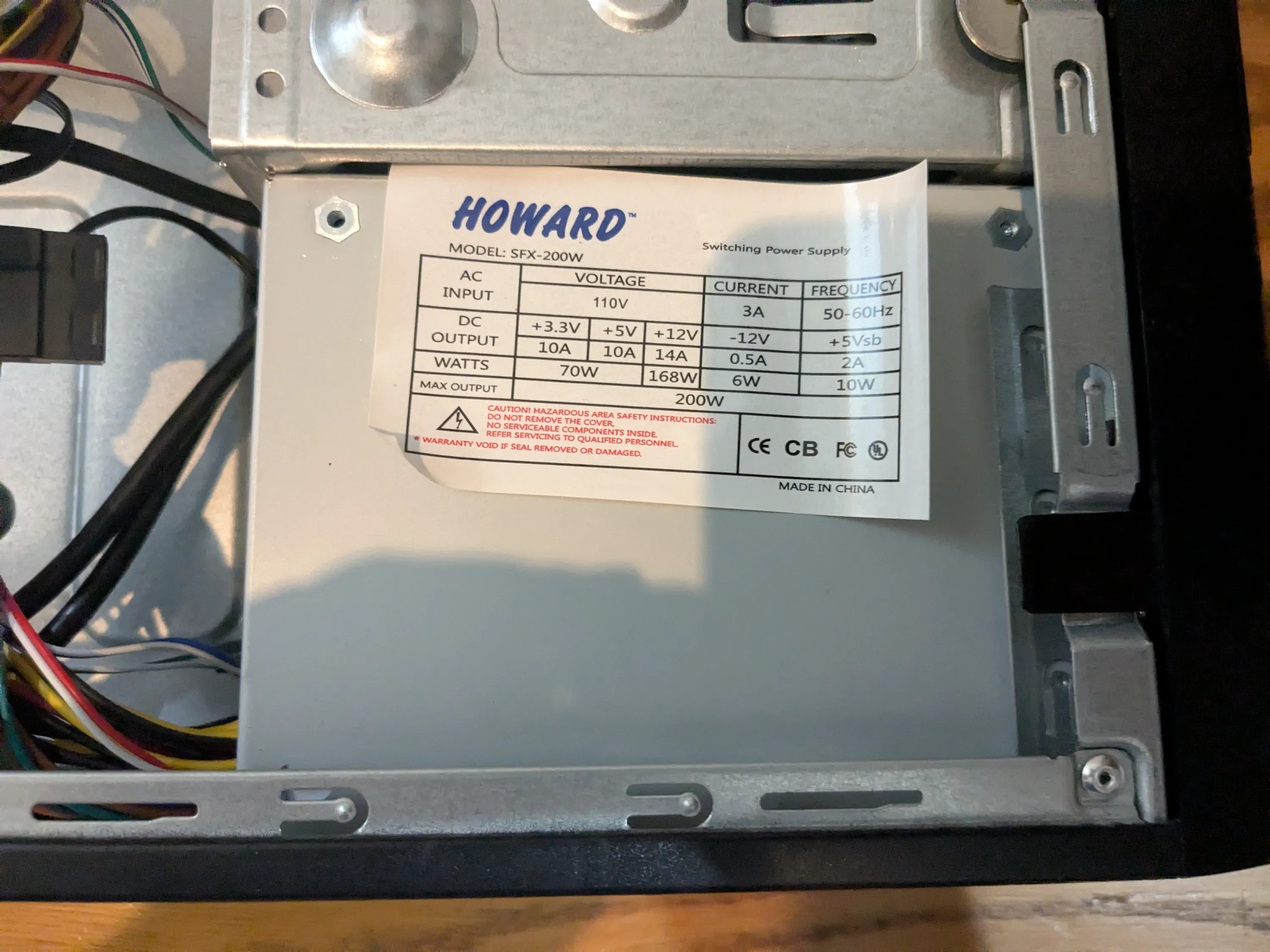 Small Form Factor mATX case - OEM Howard Branded + 200W SFX PSU