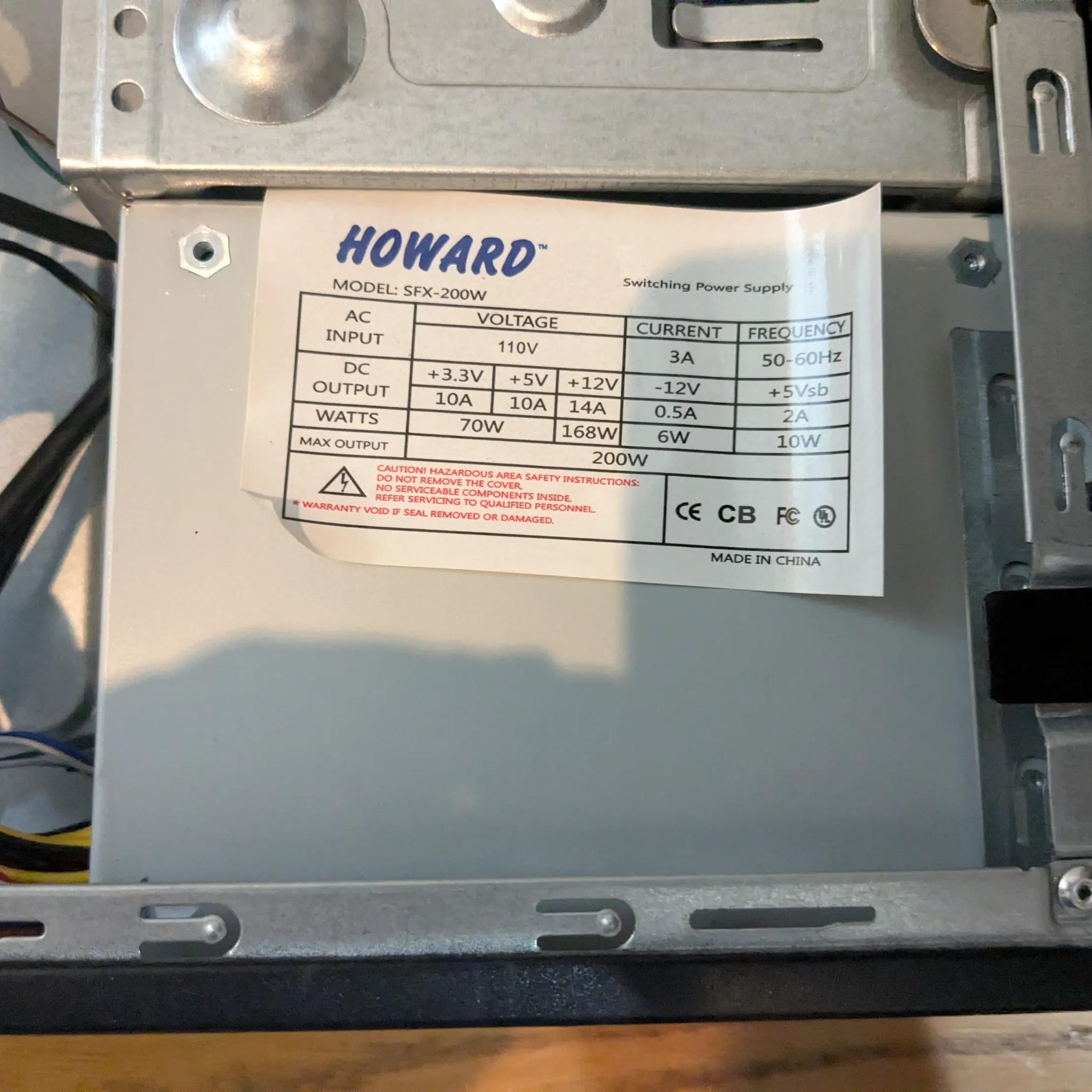 Small Form Factor mATX case - OEM Howard Branded + 200W SFX PSU