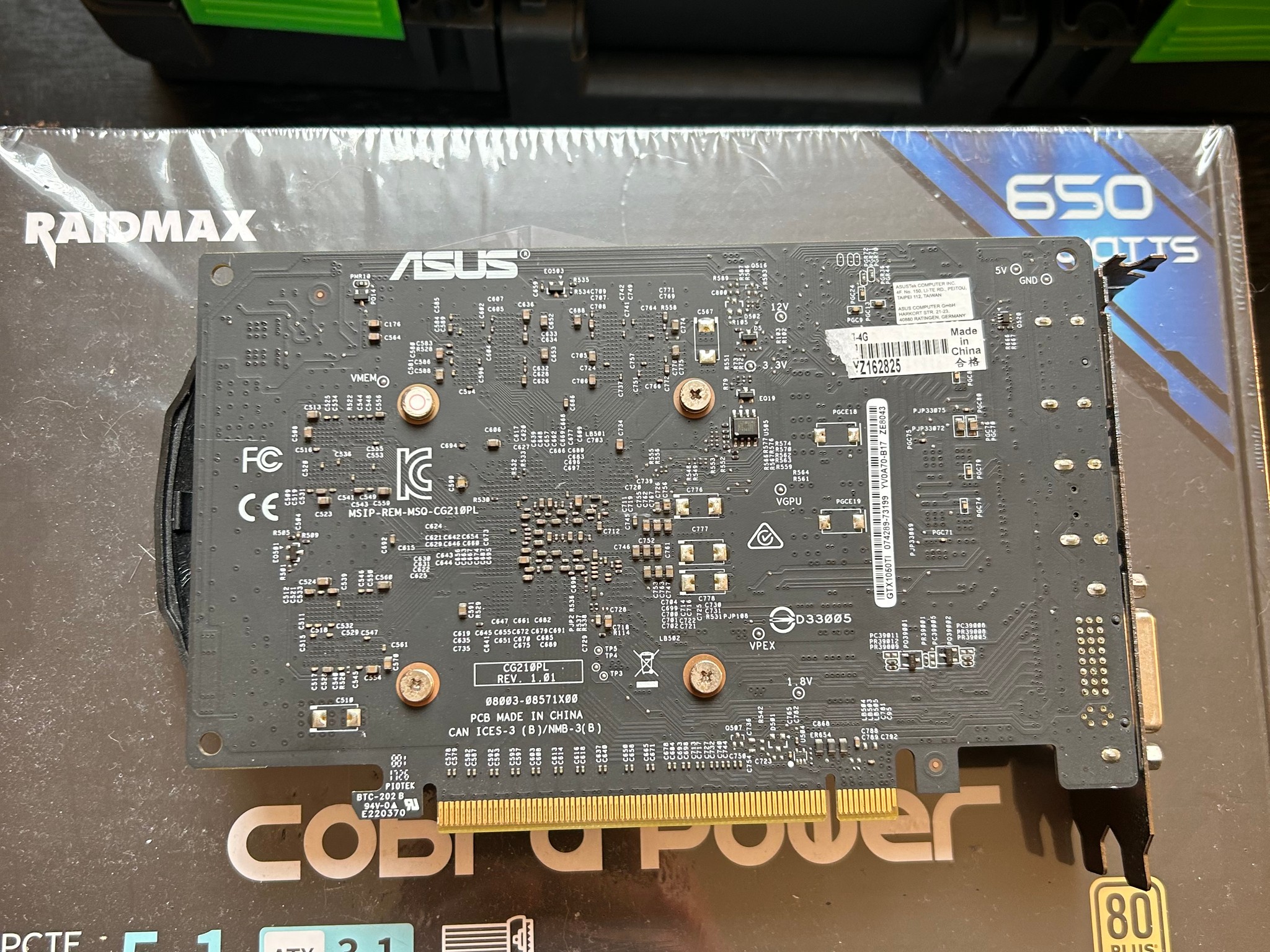ASUS Phoenix GeForce GTX 1050 Ti 4GB GDDR5 Graphics Card - No External Power!