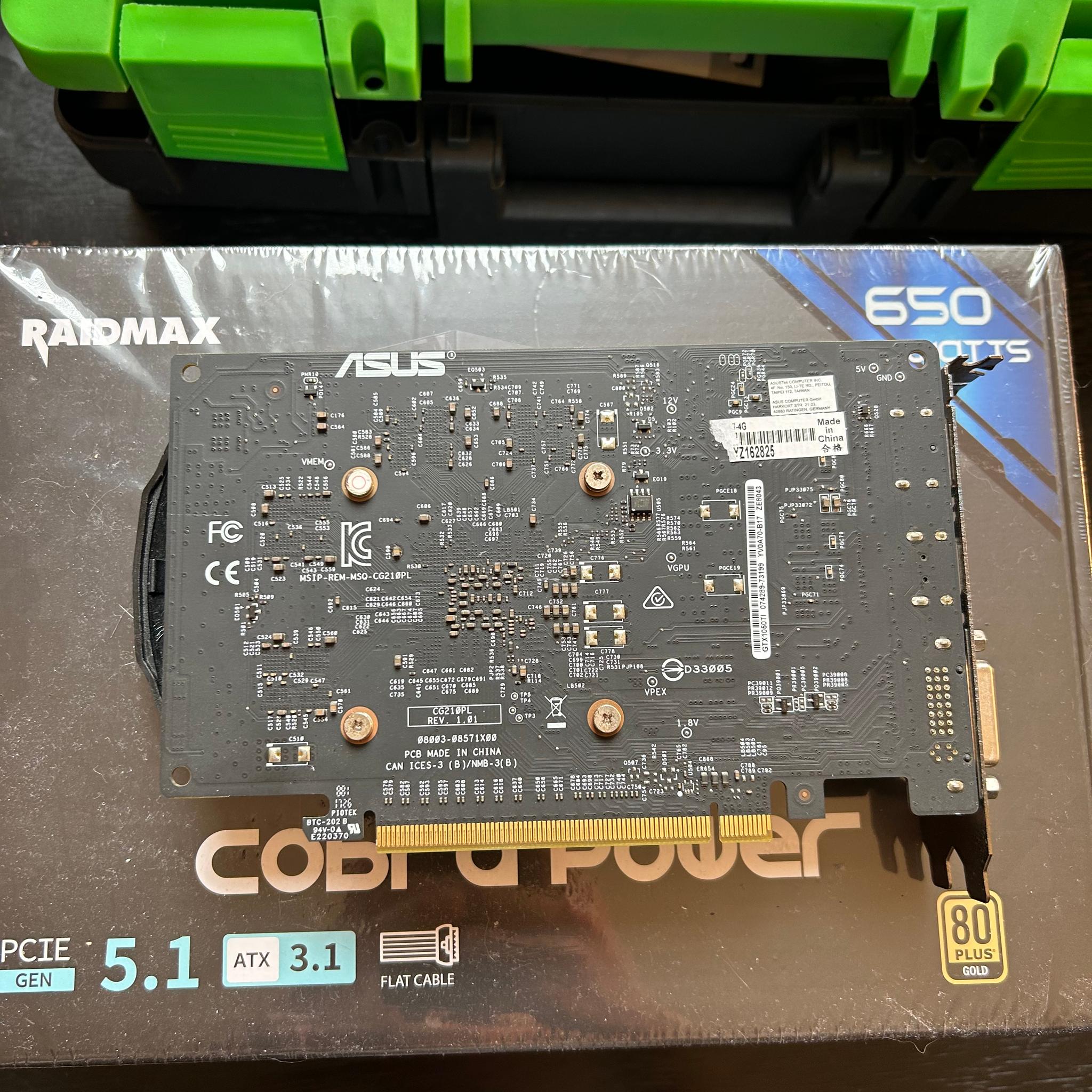 ASUS Phoenix GeForce GTX 1050 Ti 4GB GDDR5 Graphics Card - No External Power!