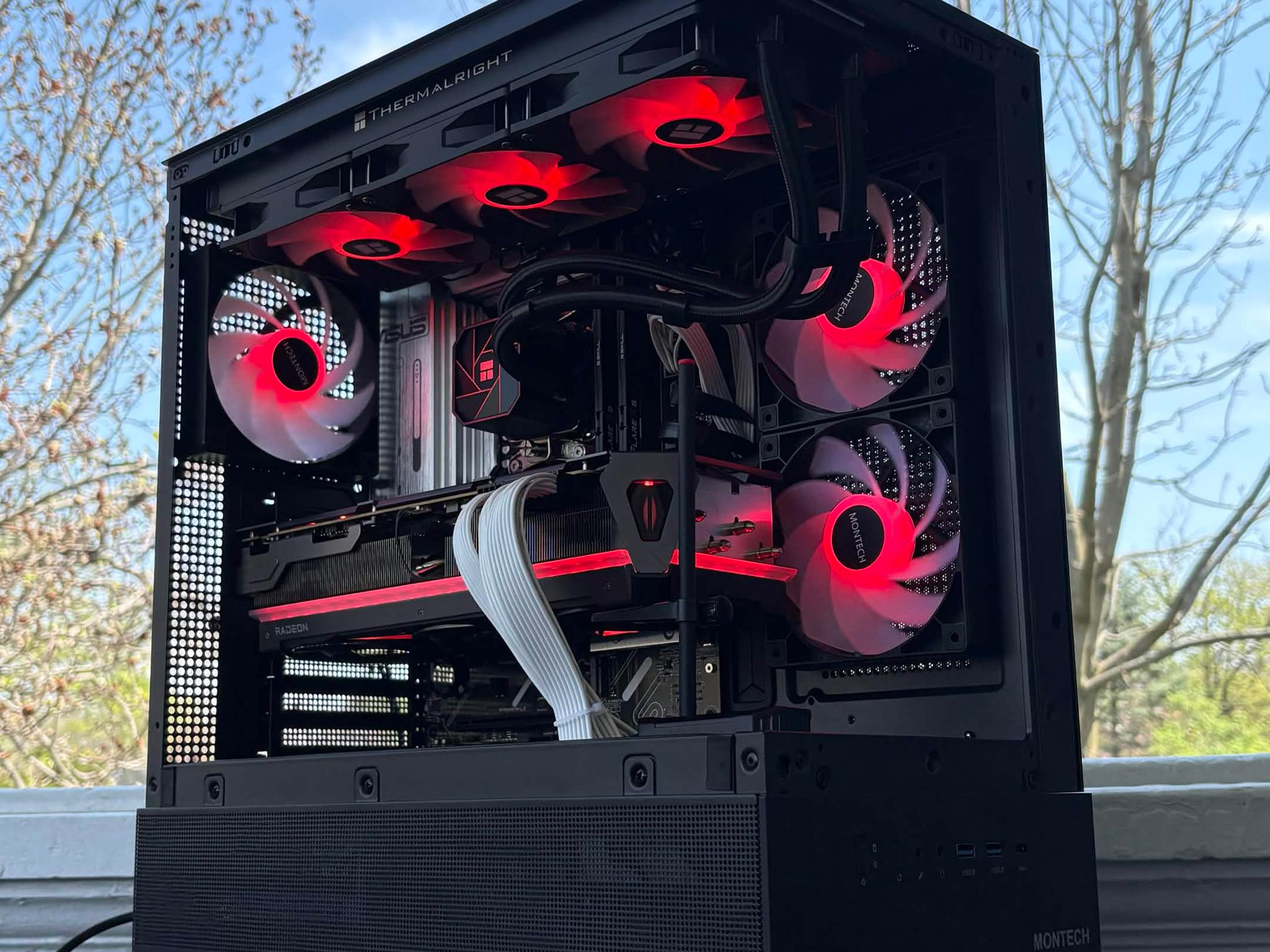 Ryzen 7 9700X • RX 7900 XTX 24GB • 32GB DDR5 • X870 WiFi 🖤 Black Cat Customs – Crimson Fang 🖤