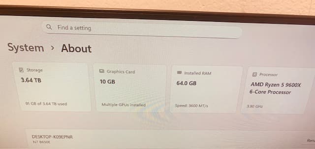 Free Fallout 3 game (64 gb ram / 4 TB storage) White RTX 5060