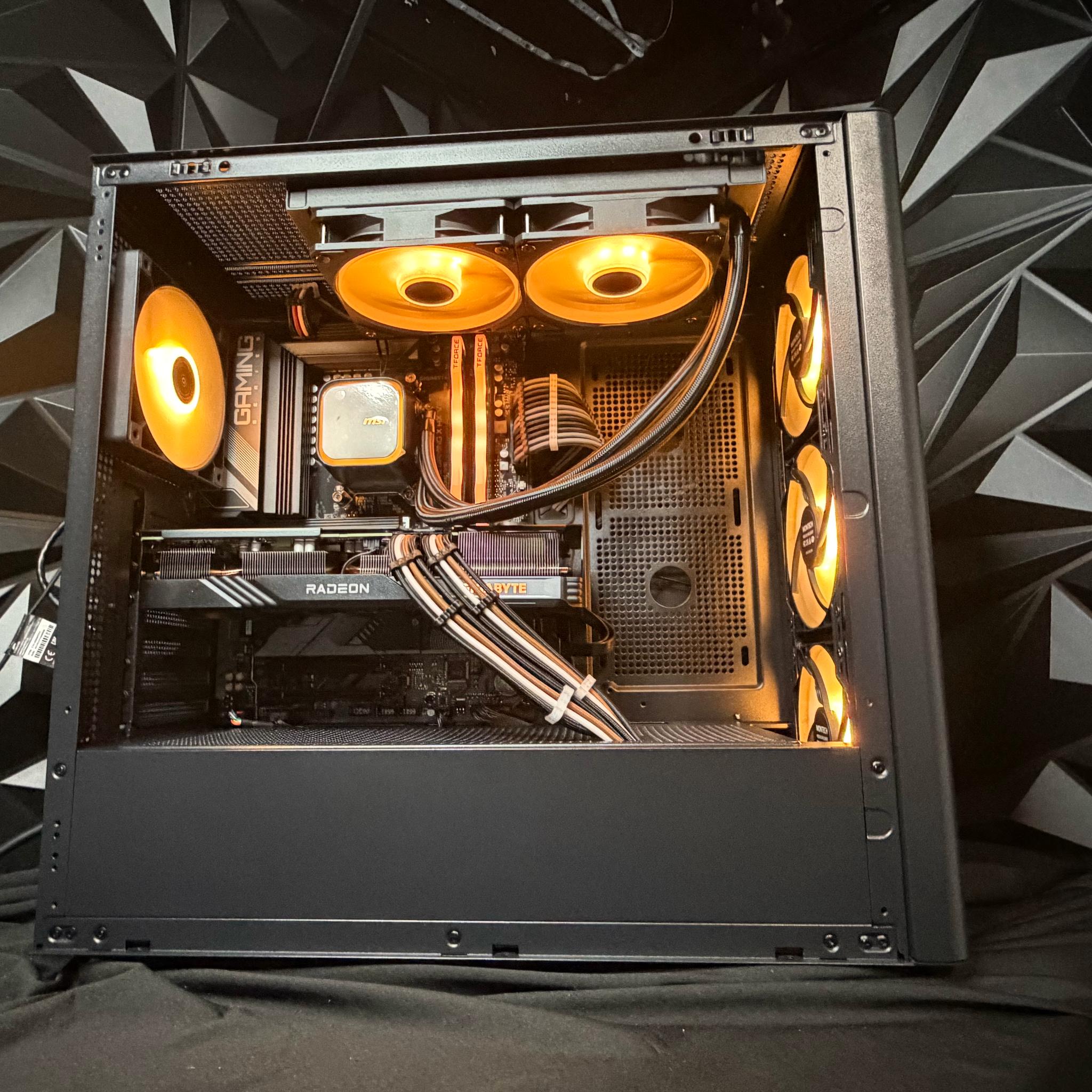 🌑🌲 MIDNIGHT WOOD 76 🌲🌑Ryzen 5 7600X| RX 7600XT 16 GB | 16 GB DDR5| 1.5 TB NVMe| 650W PSU