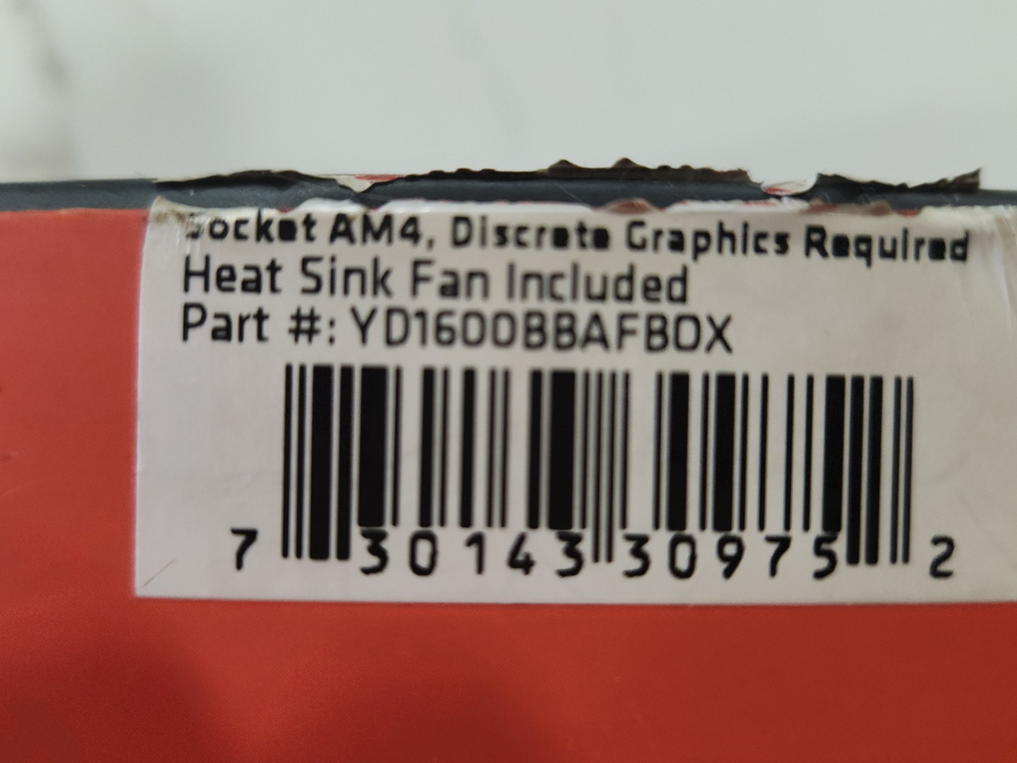AMD Ryzen 5 1600AF AM4 6c/12t