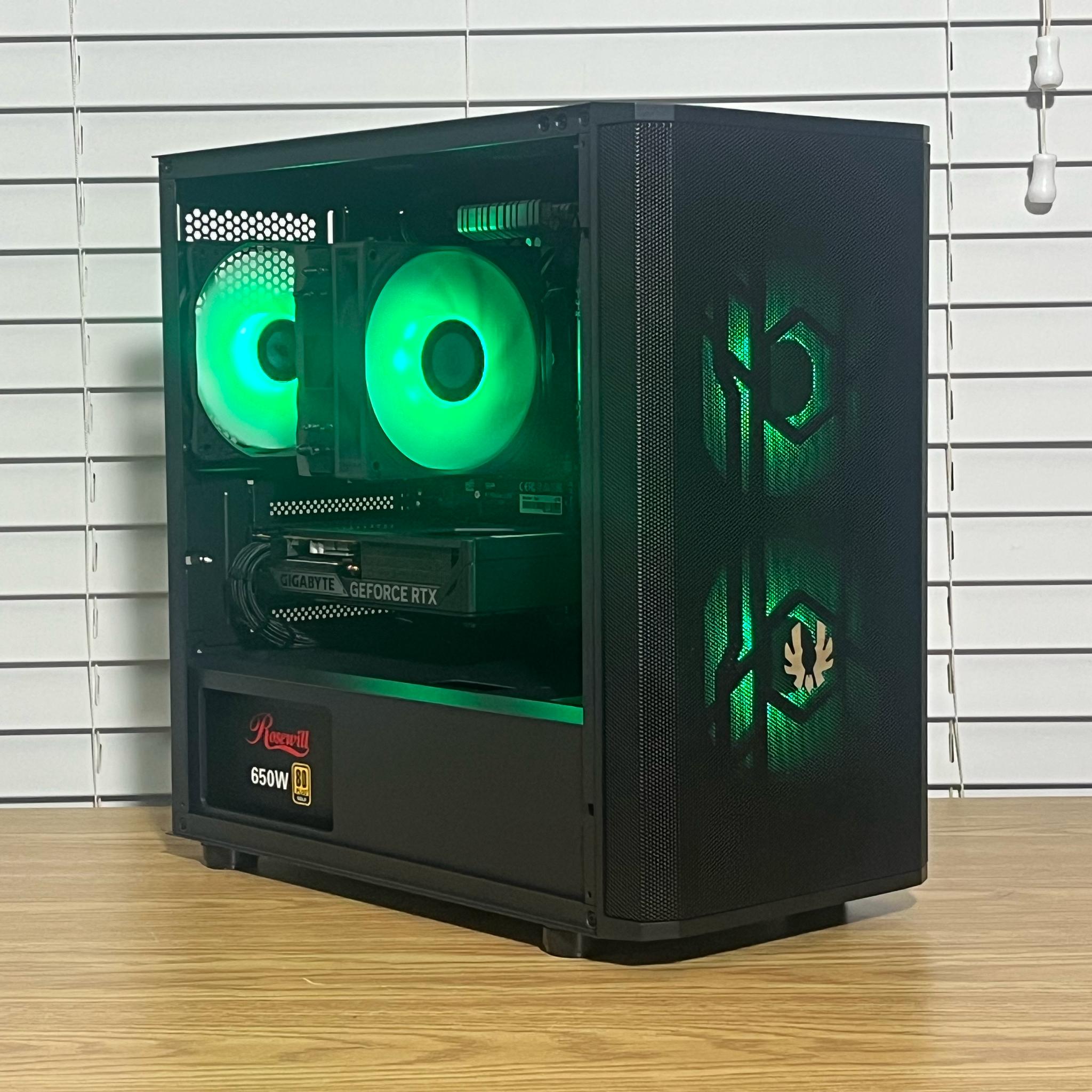 🖤💚Ryzen 5 5600 | RTX 5060 | 32GB DDR4 | 1TB SSD | Gaming PC💚🖤