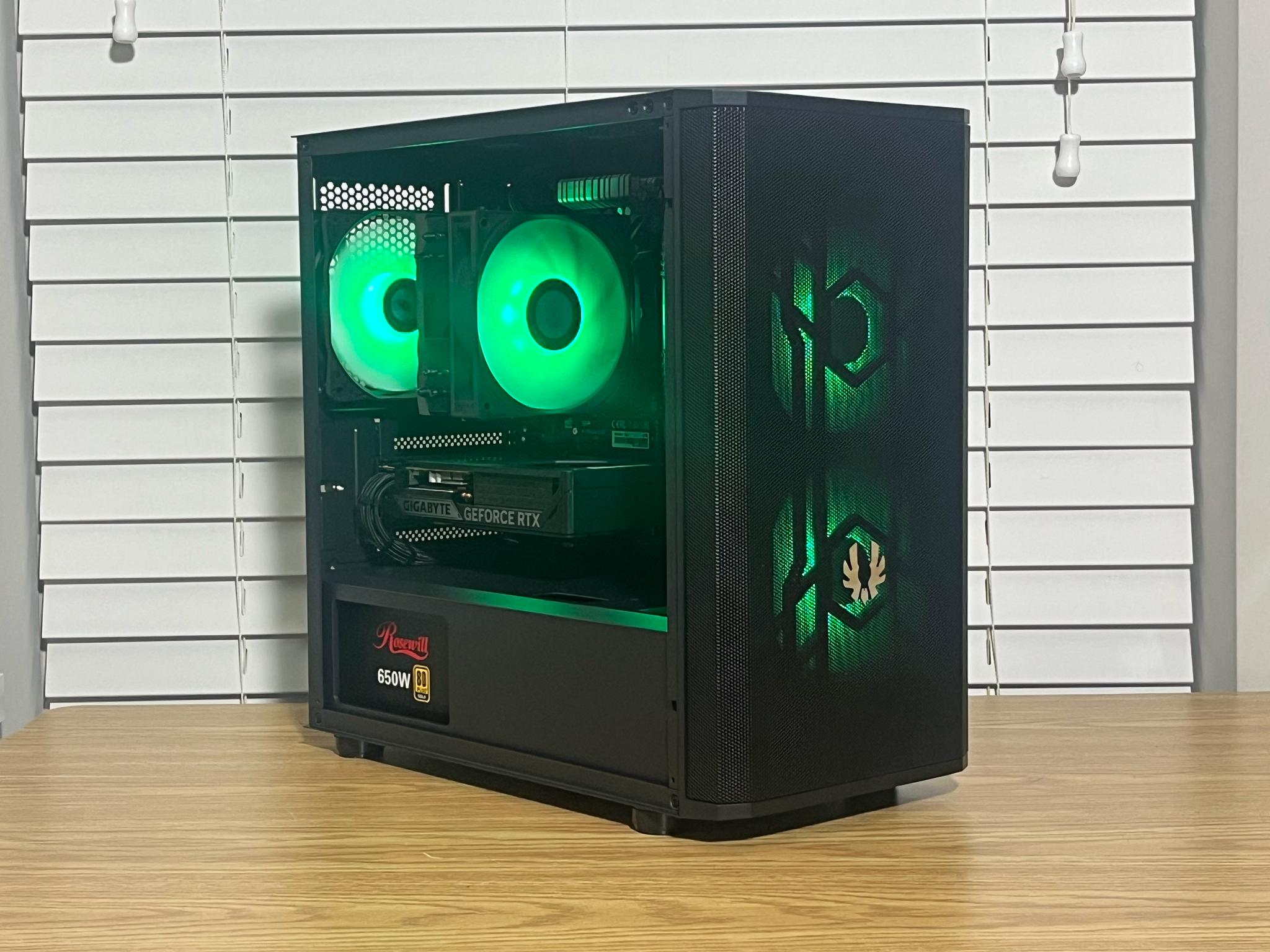 🖤💚Ryzen 5 5600 | RTX 5060 | 32GB DDR4 | 1TB SSD | Gaming PC💚🖤