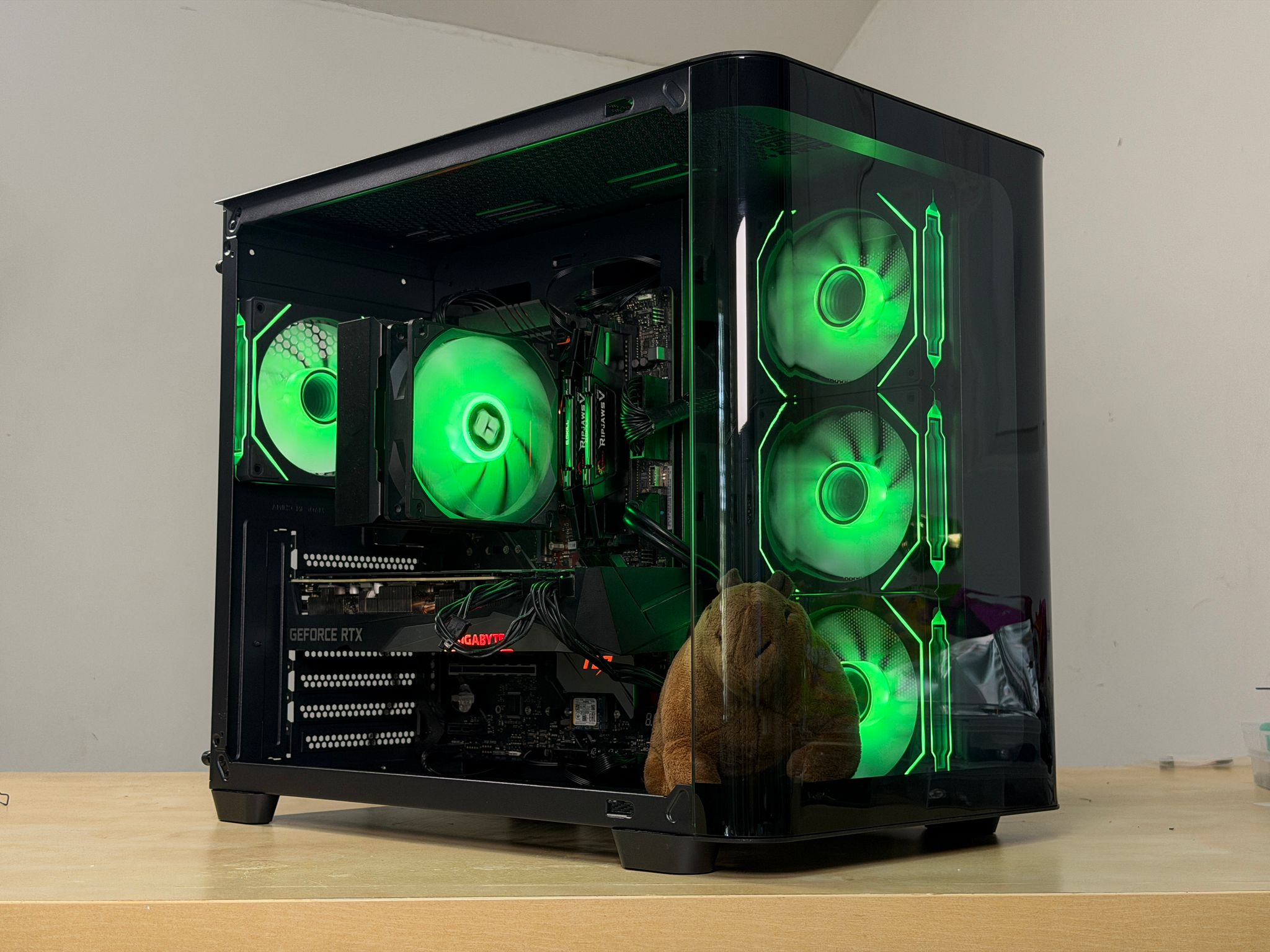 🖤♠️ 1440p Black Gaming PC ♠️🖤 RTX 3070 | Ryzen 5 5500 | 16gb RAM | 500gb NVME SSD | Wifi + BT