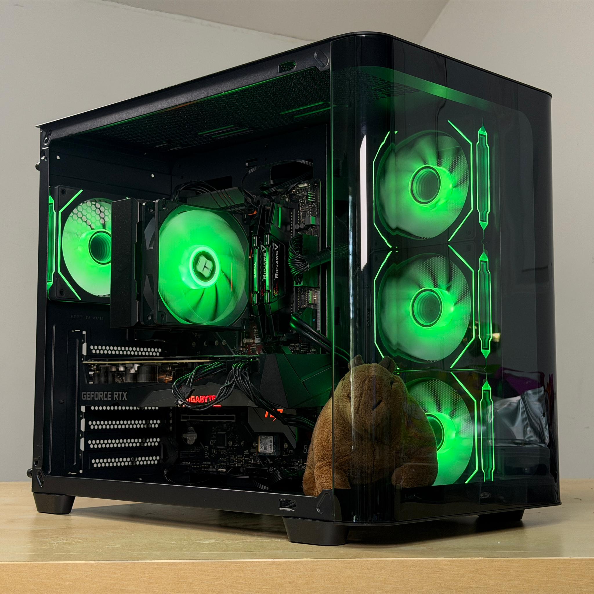 🖤♠️ 1440p Black Gaming PC ♠️🖤 RTX 3070 | Ryzen 5 5500 | 16gb RAM | 500gb NVME SSD | Wifi + BT