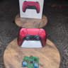 PlayStation 5 DualSense Wireless Controller- Volcanic Red Ksilver TMR JOYSTICKS