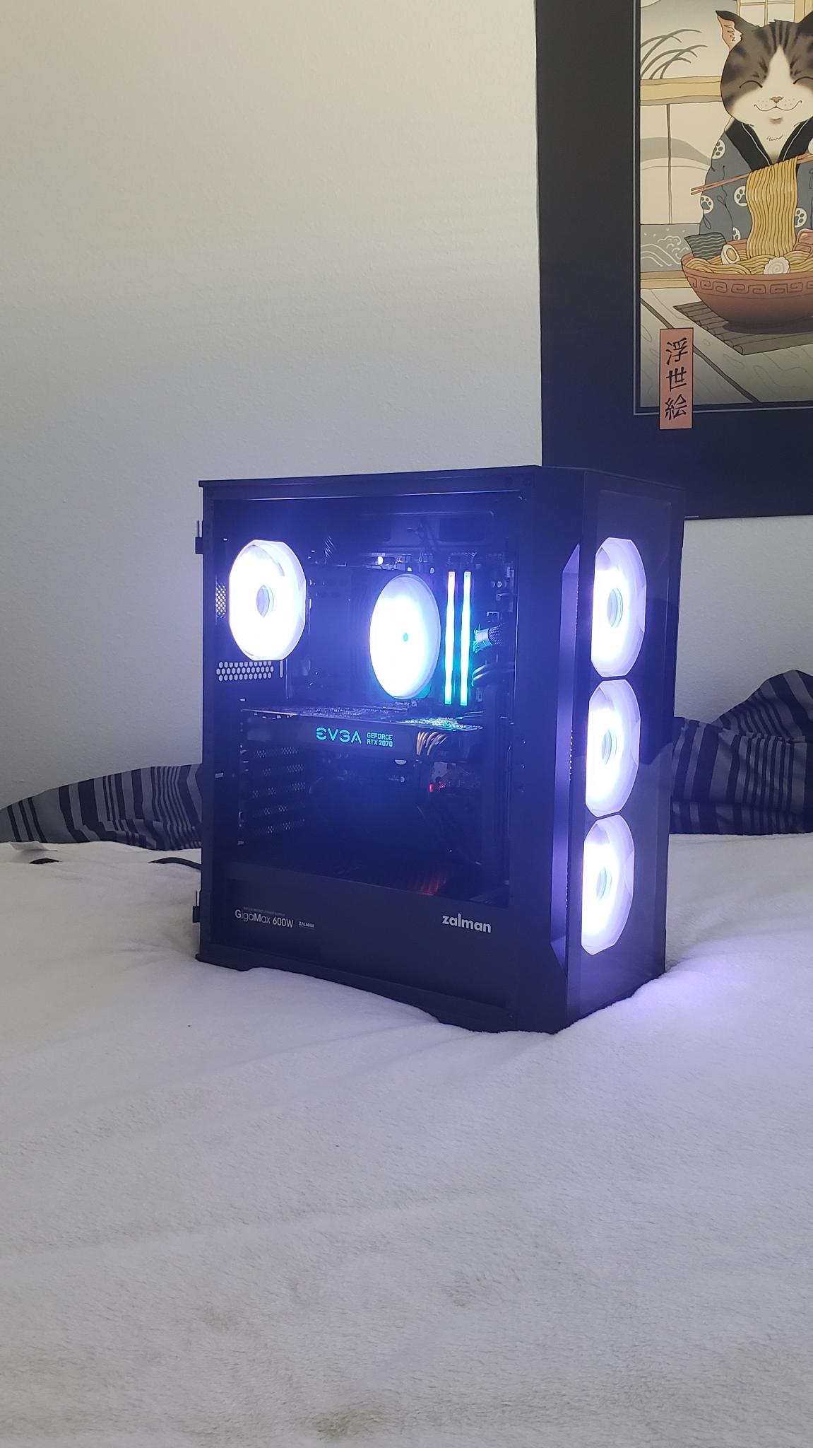 "The CryoFlux:" High Performance Gaming PC. Ryzen 7 5700X3D, RTX 2070 SUPER, 16GB RAM