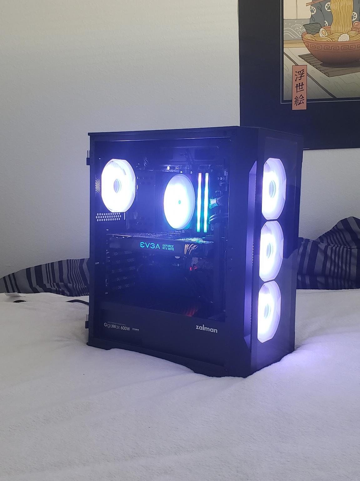 "The CryoFlux:" High Performance Gaming PC. Ryzen 7 5700X3D, RTX 2070 SUPER, 16GB RAM