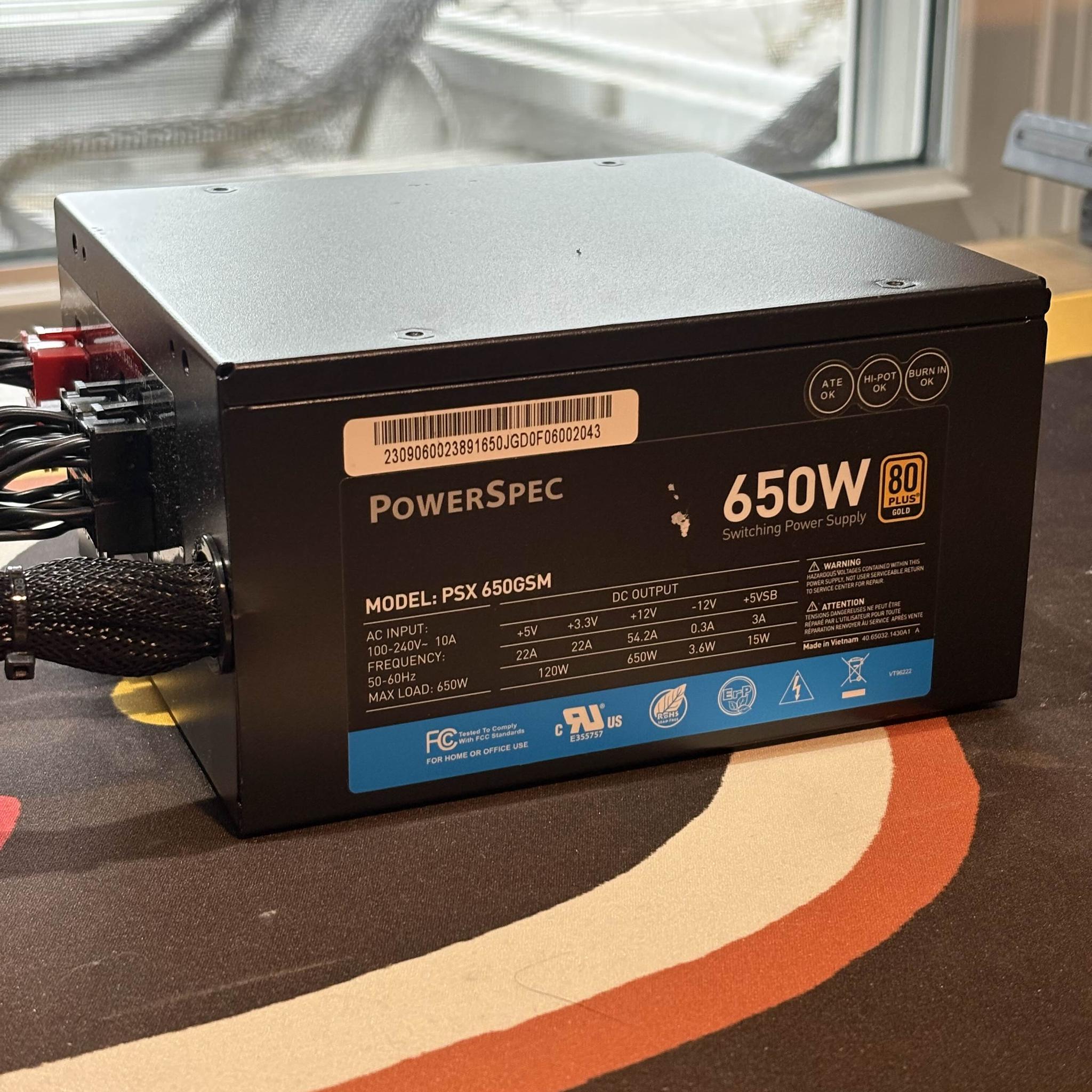 Powerspec 650W Semi-Modular