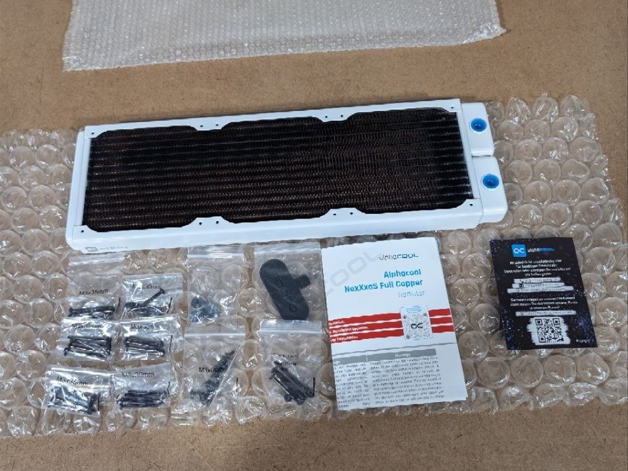Alphacool HPE-30 Full Copper 360mm Radiator - White (10225)
