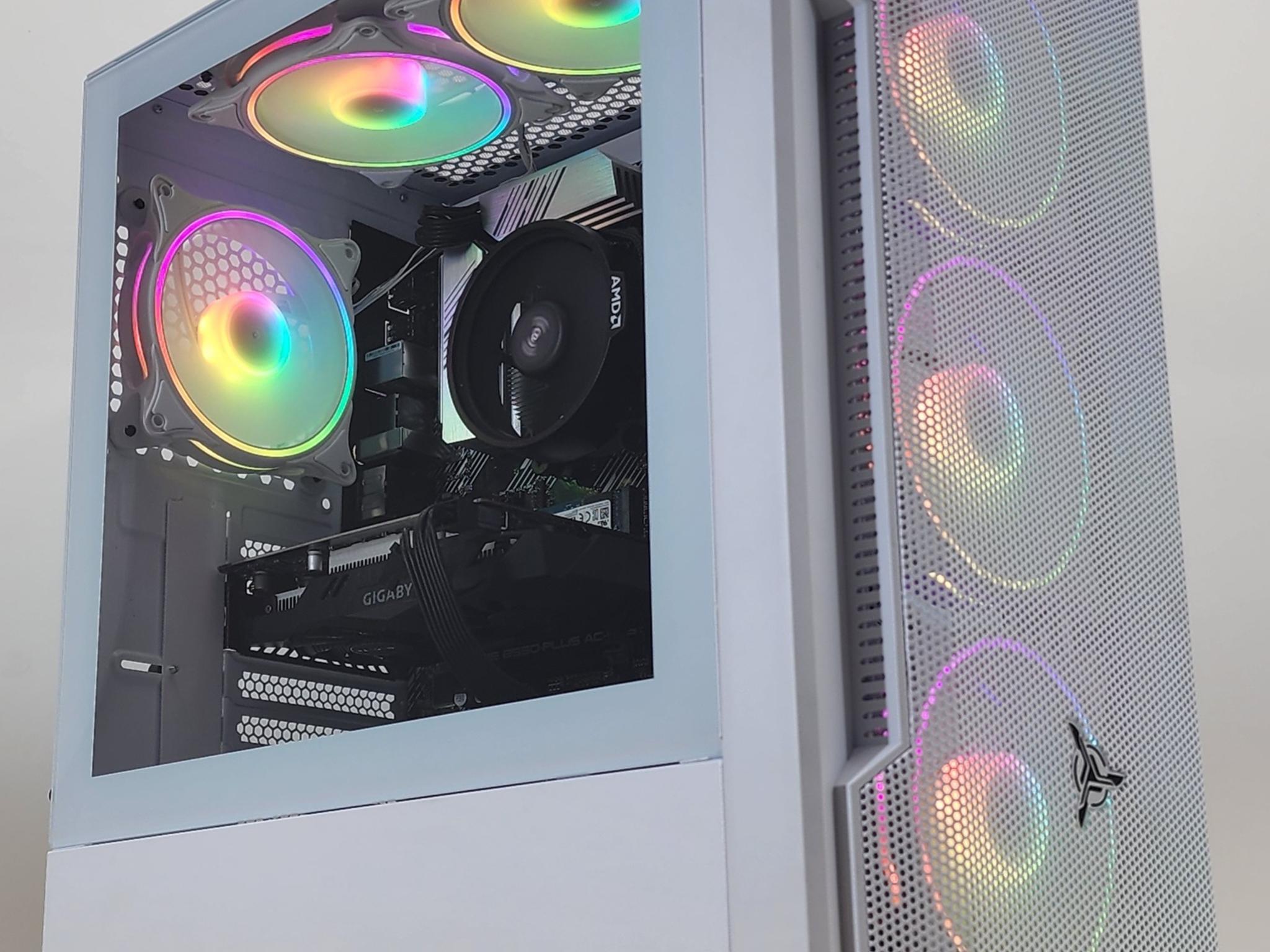 Gaming PC Ryzen 5 5600G 16GB RAM 256GB SSD+1TB HDD GTX 1650 4GB Win 11 Computer