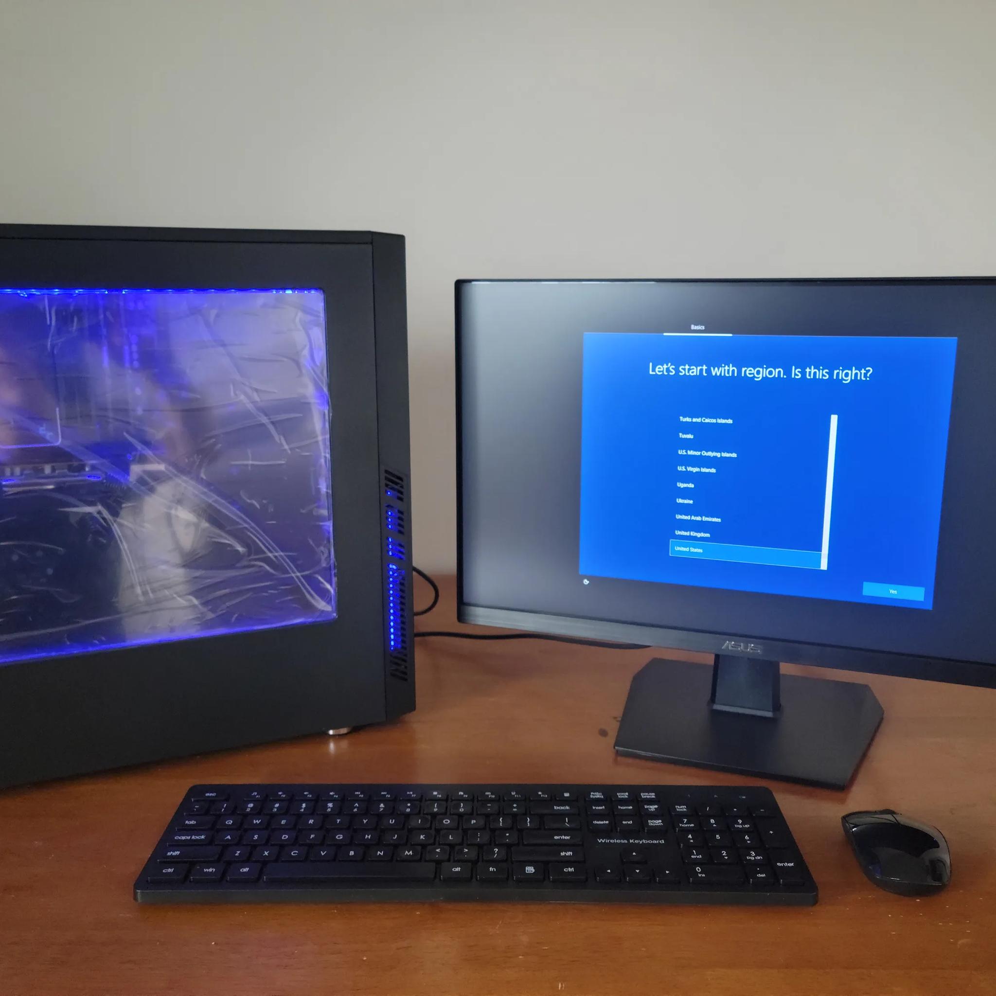 Budget 1080P PC, Ryzen 5 5600x, RX6600XT, 1TB M.2, 16GB 3000mhz RAM, 650W 80+ Gold PSU+ 24" Monitor