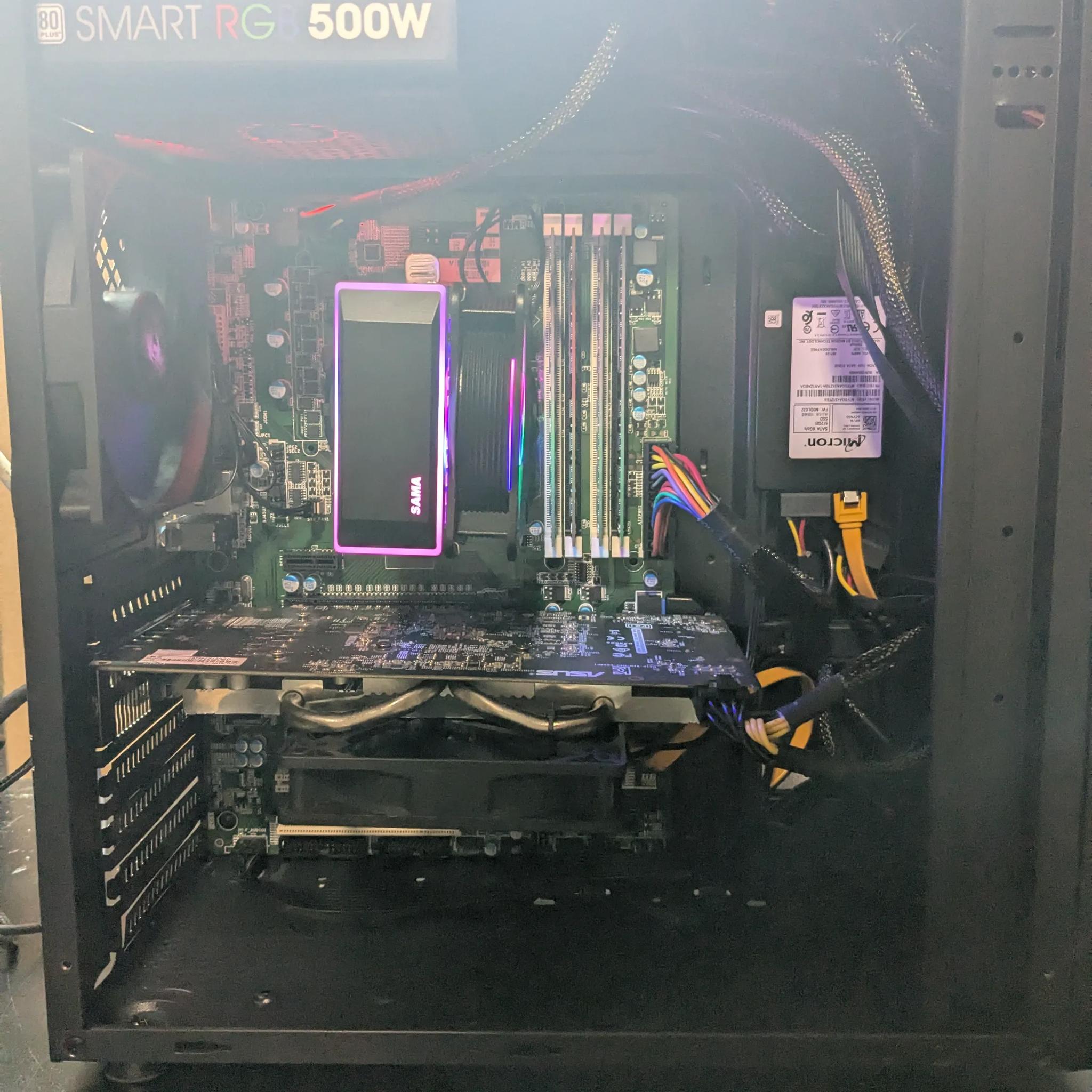 100 FPS Fortnite | 180 Day Warranty | i5-4570S, 16GB RAM, 480GB SSD, RX 480 8GB, RGB, Wifi, Win10